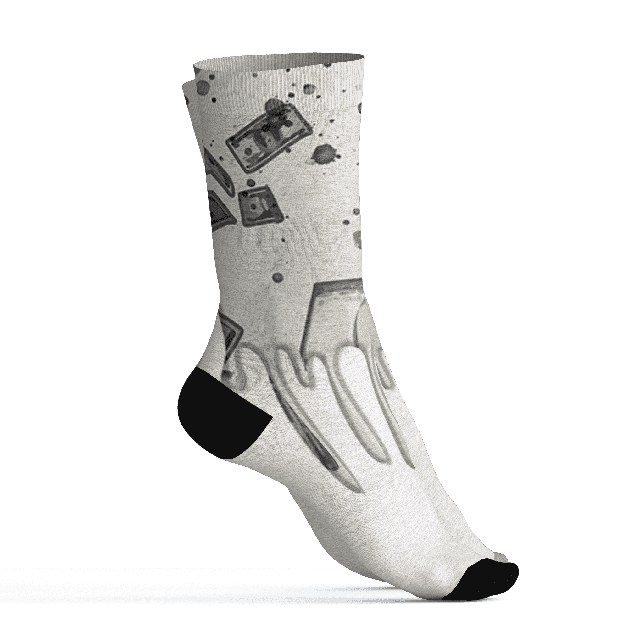 AJ 5 SE Sail Socks Match BER Dollar 3D All-Over Print - NastyJamz