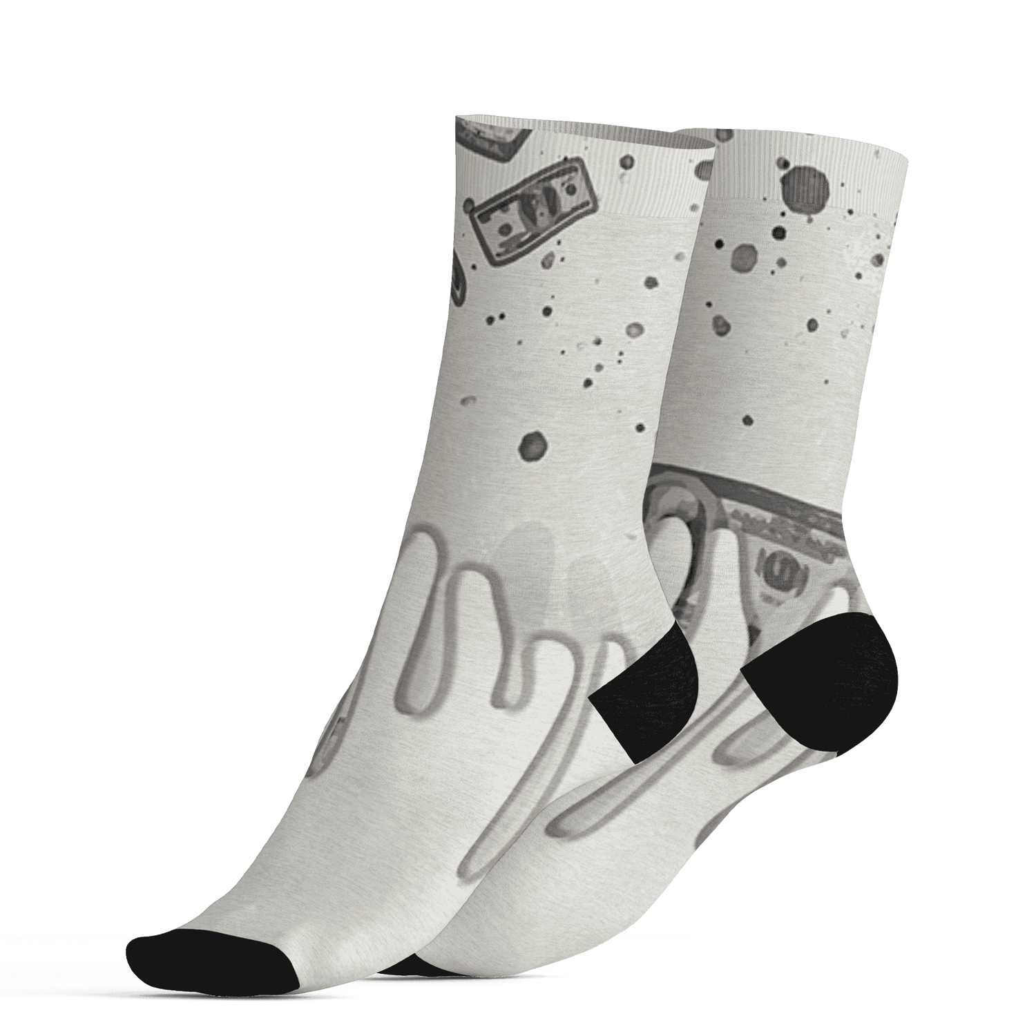 AJ 5 SE Sail Socks Match BER Dollar 3D All-Over Print - NastyJamz