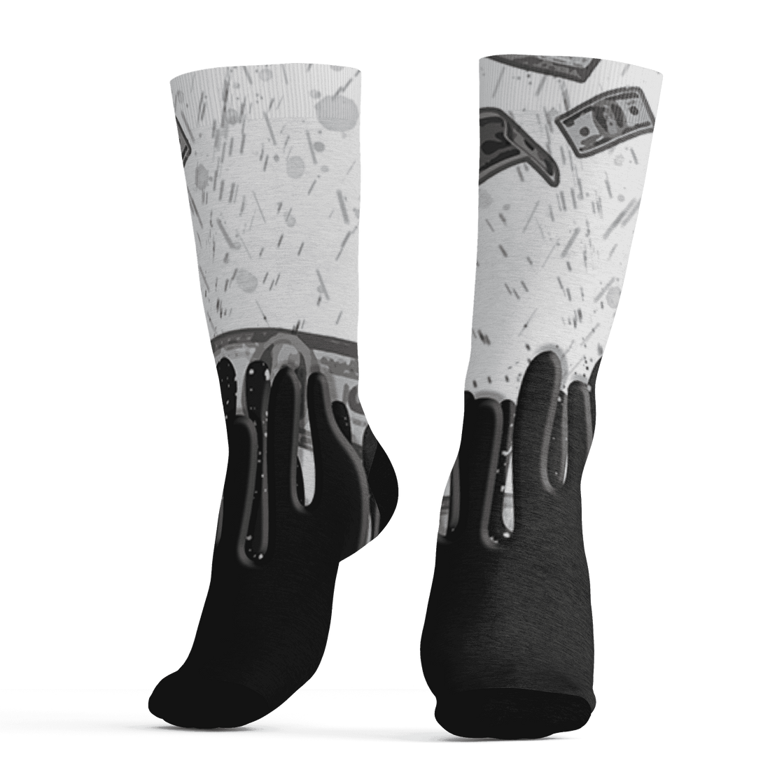 AJ 6 Reverse Oreo Socks Match BER Dollar 3D All-Over Print - NastyJamz