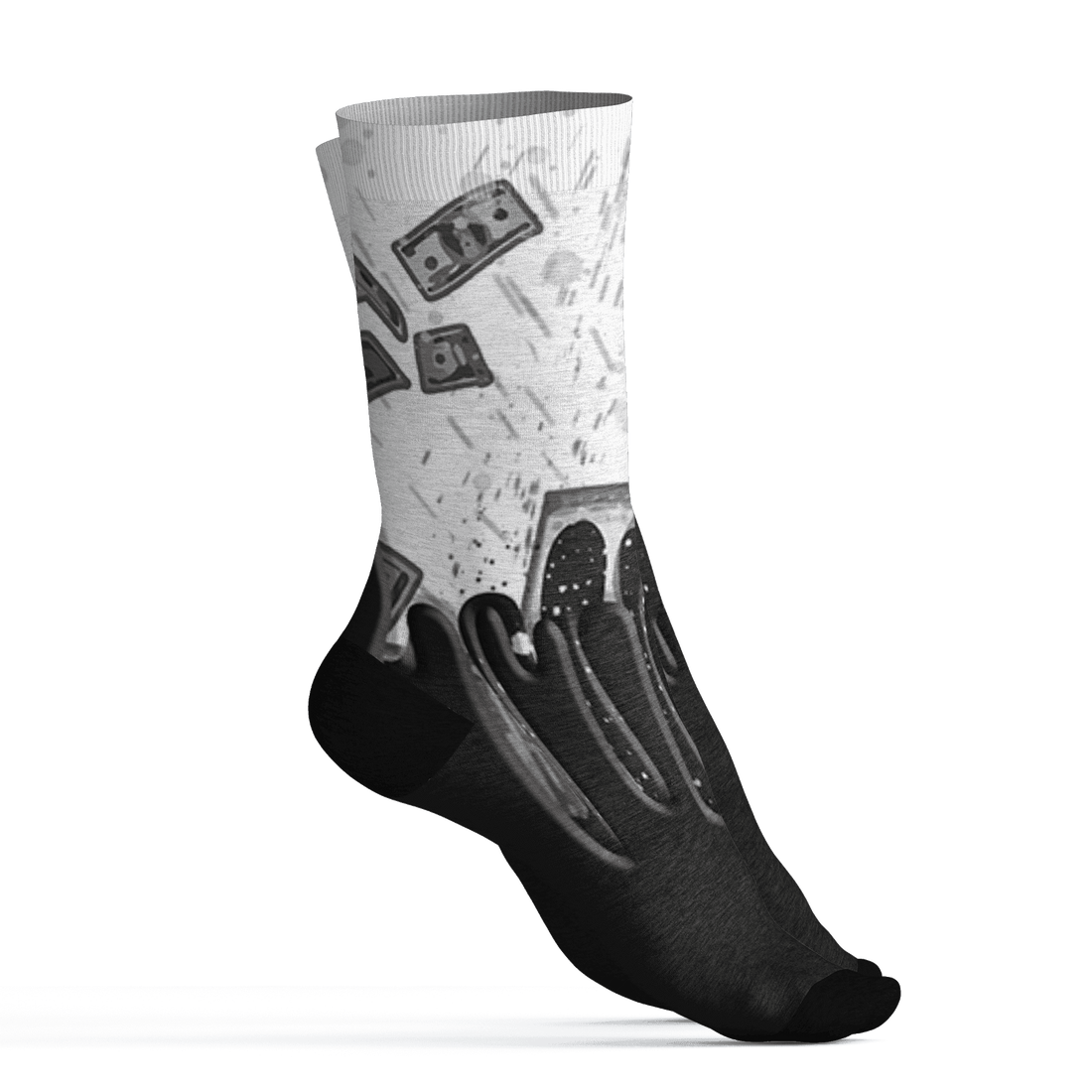 AJ 6 Reverse Oreo Socks Match BER Dollar 3D All-Over Print - NastyJamz