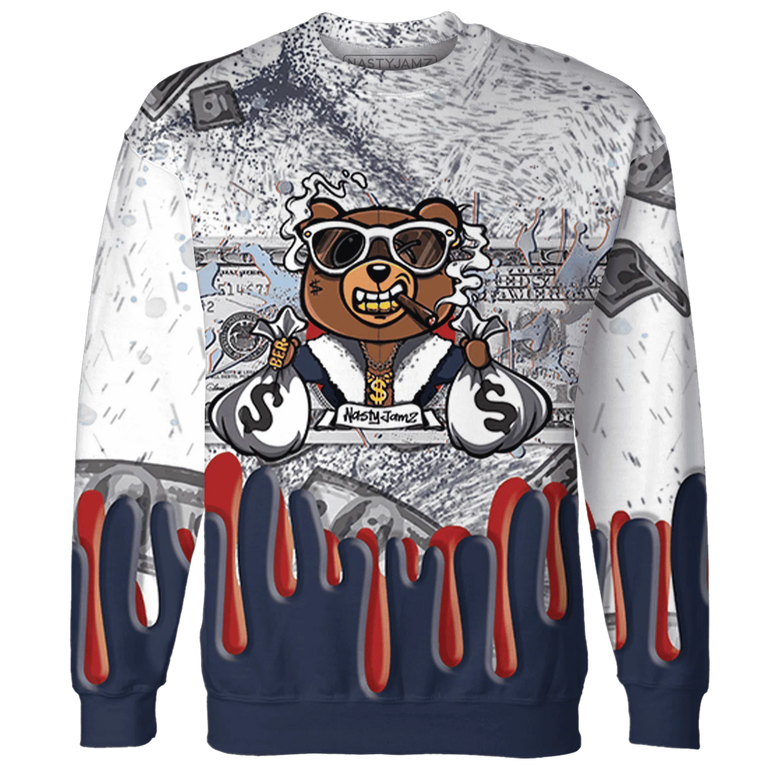 White-Navy-6s-Sweatshirt-Match-BER-Dollar-3D