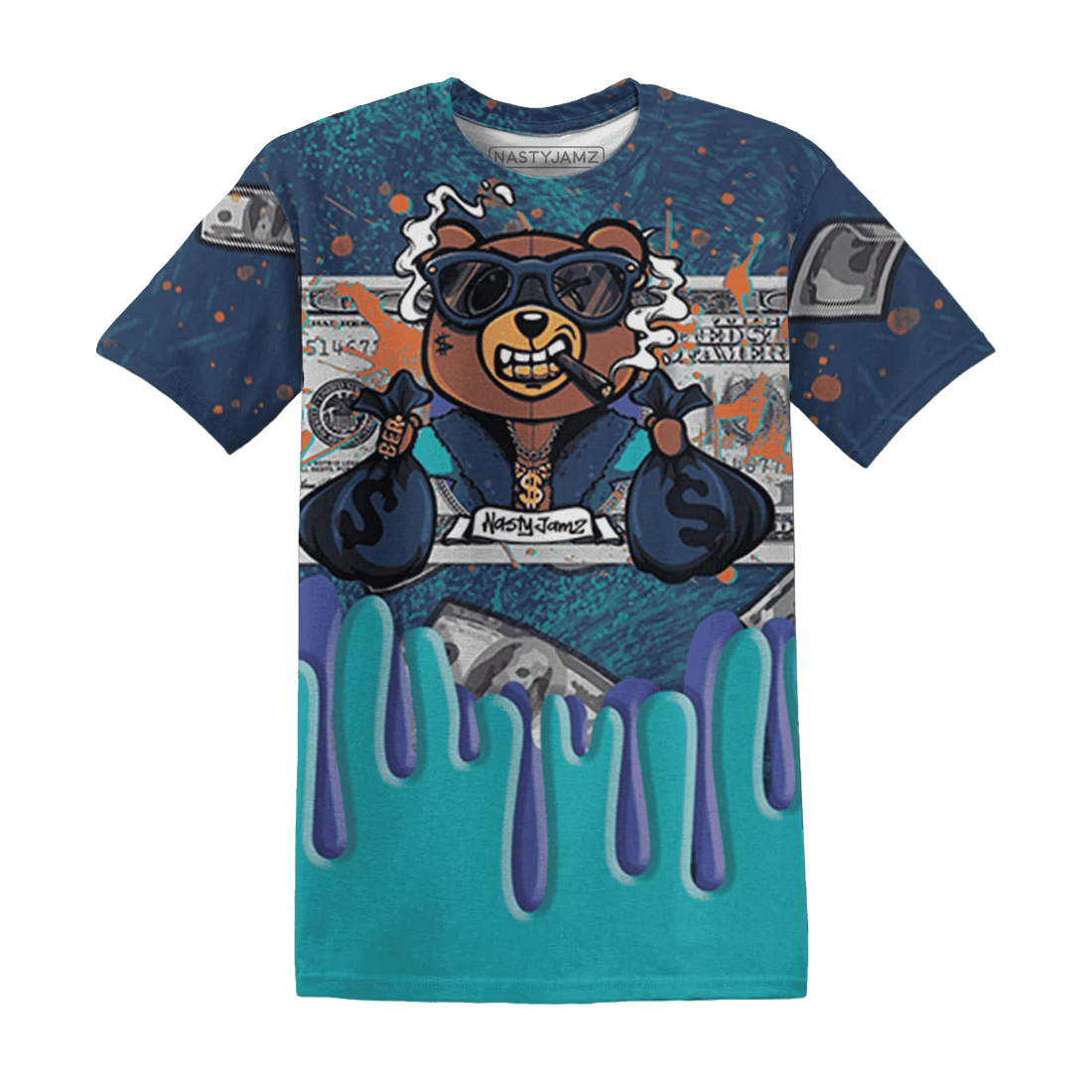 AM-Plus-Drift-Midnight-Navy-Total-Orange-Dusty-Cactus-T-Shirt-Match-BER-Dollar-3D