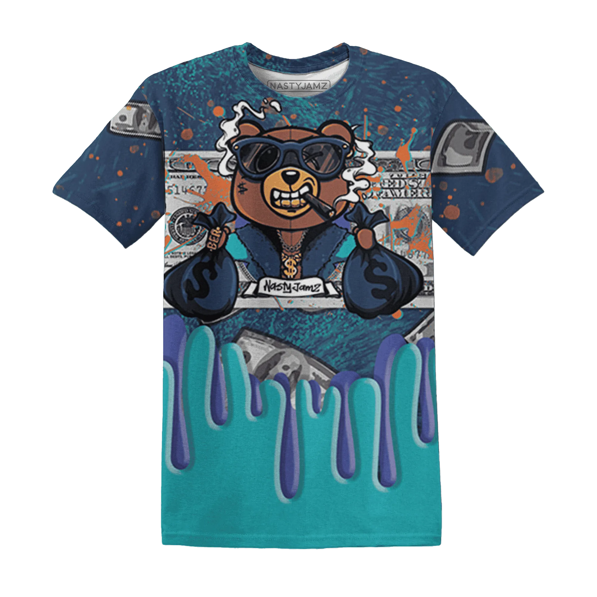 AM-Plus-Drift-Midnight-Navy-Total-Orange-Dusty-Cactus-T-Shirt-Match-BER-Dollar-3D