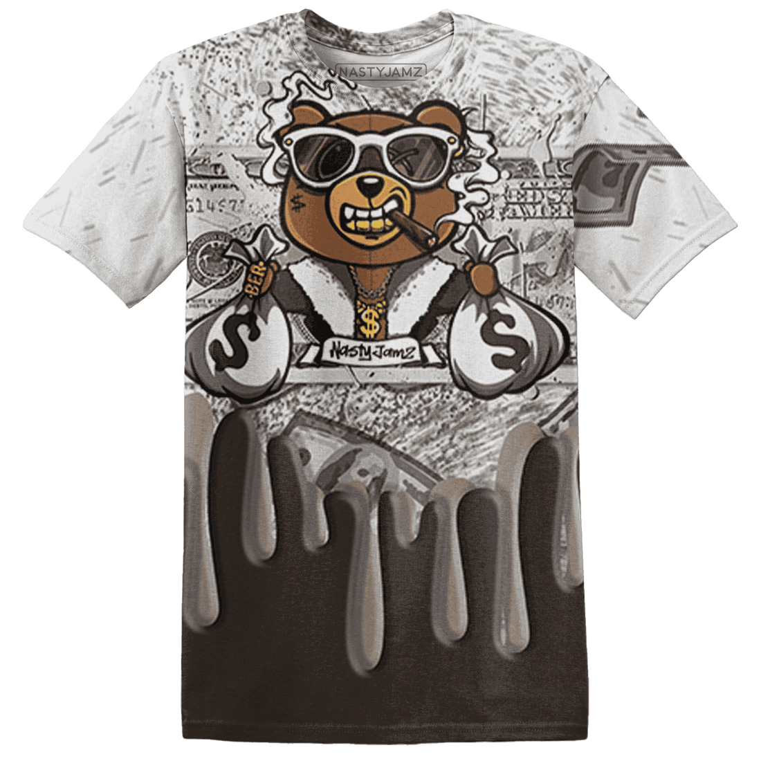 Dunk Low Baroque Brown T Shirt Match BER Dollar 3D All-Over Print - NastyJamz