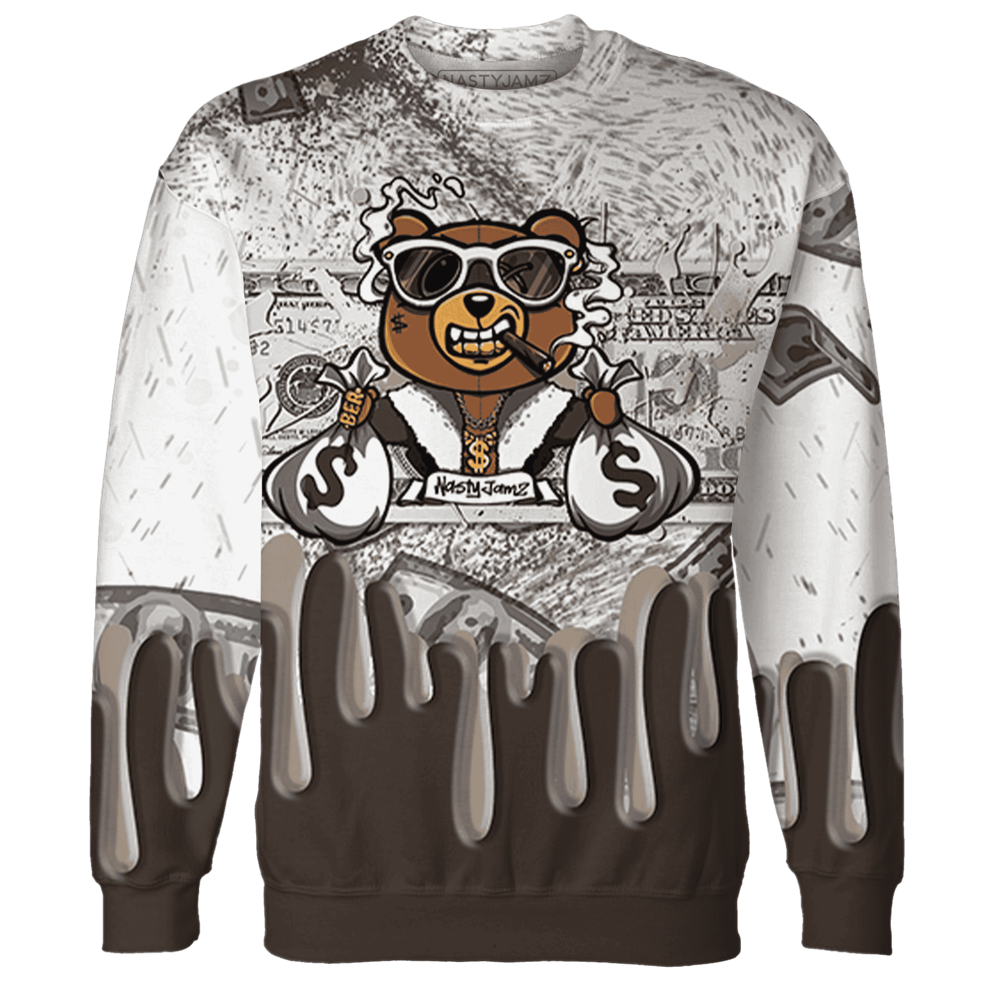 Dunk Low Baroque Brown Sweatshirt Match BER Dollar 3D All-Over Print - NastyJamz