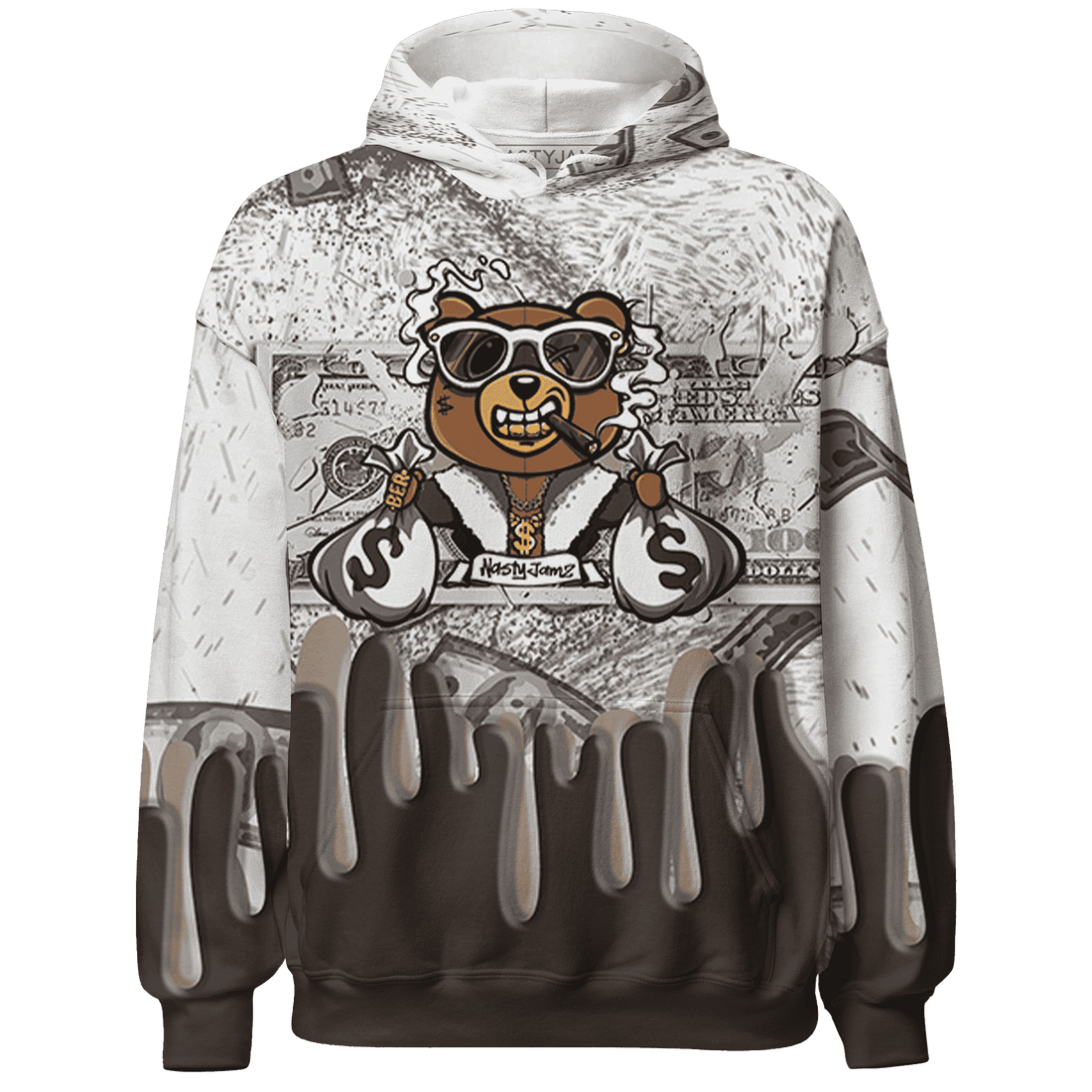 Dunk Low Baroque Brown Hoodie Match BER Dollar 3D All-Over Print - NastyJamz
