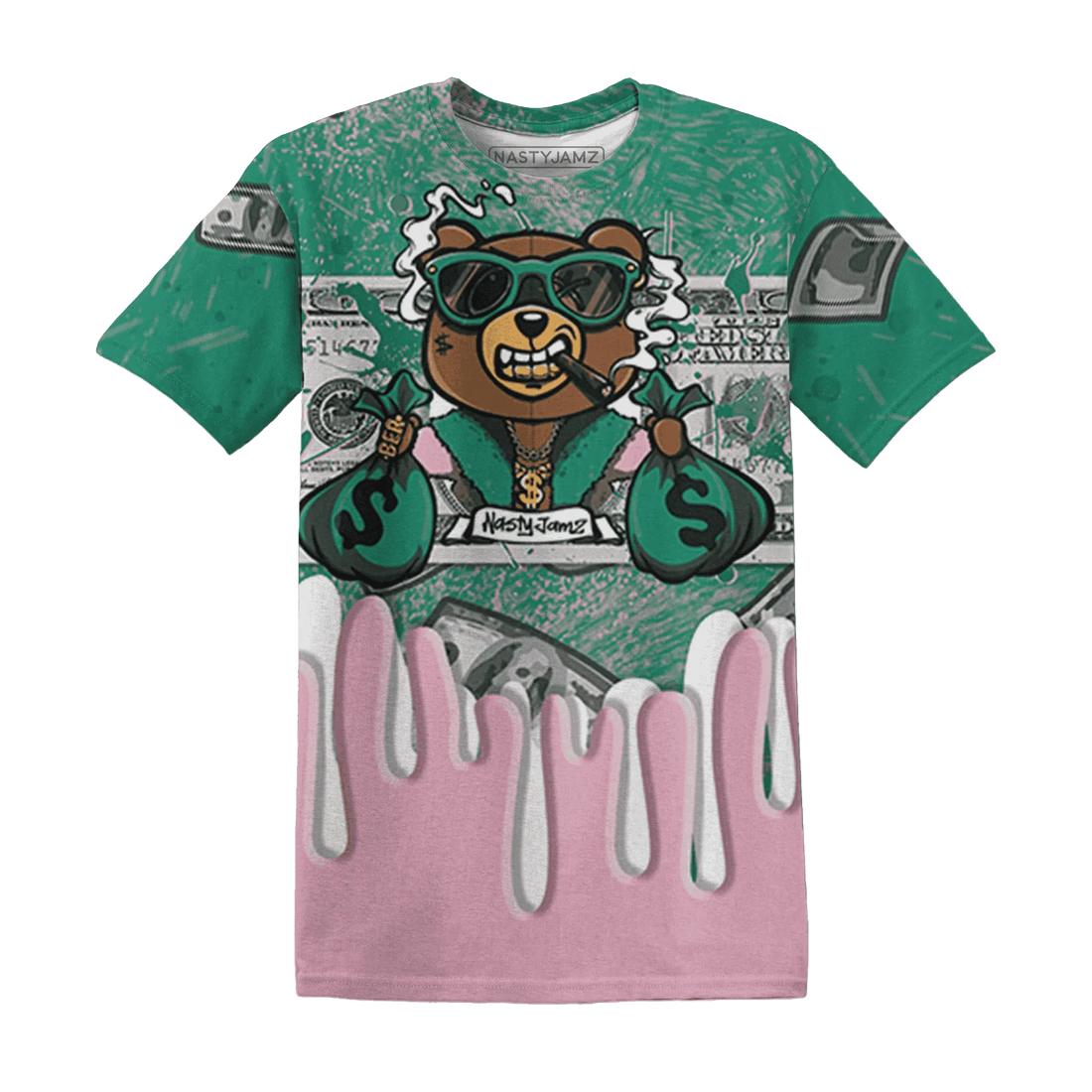 Dunk-Pink-Malachite-Medium-Soft-Low-Sail-T-Shirt-Match-BER-Dollar-3D