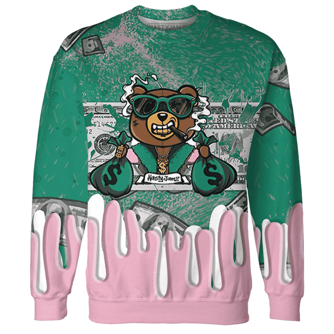 Dunk-Pink-Malachite-Medium-Soft-Low-Sail-Sweatshirt-Match-BER-Dollar-3D