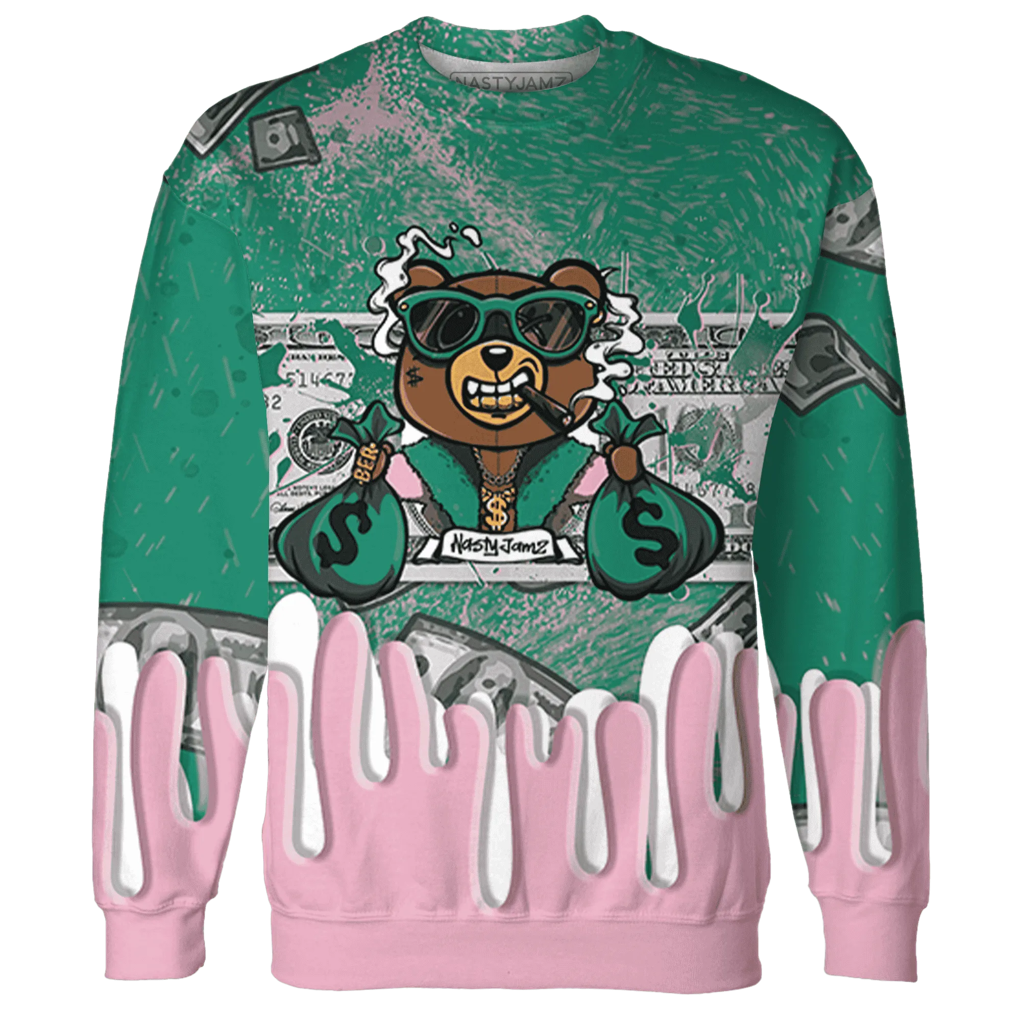 Dunk-Pink-Malachite-Medium-Soft-Low-Sail-Sweatshirt-Match-BER-Dollar-3D
