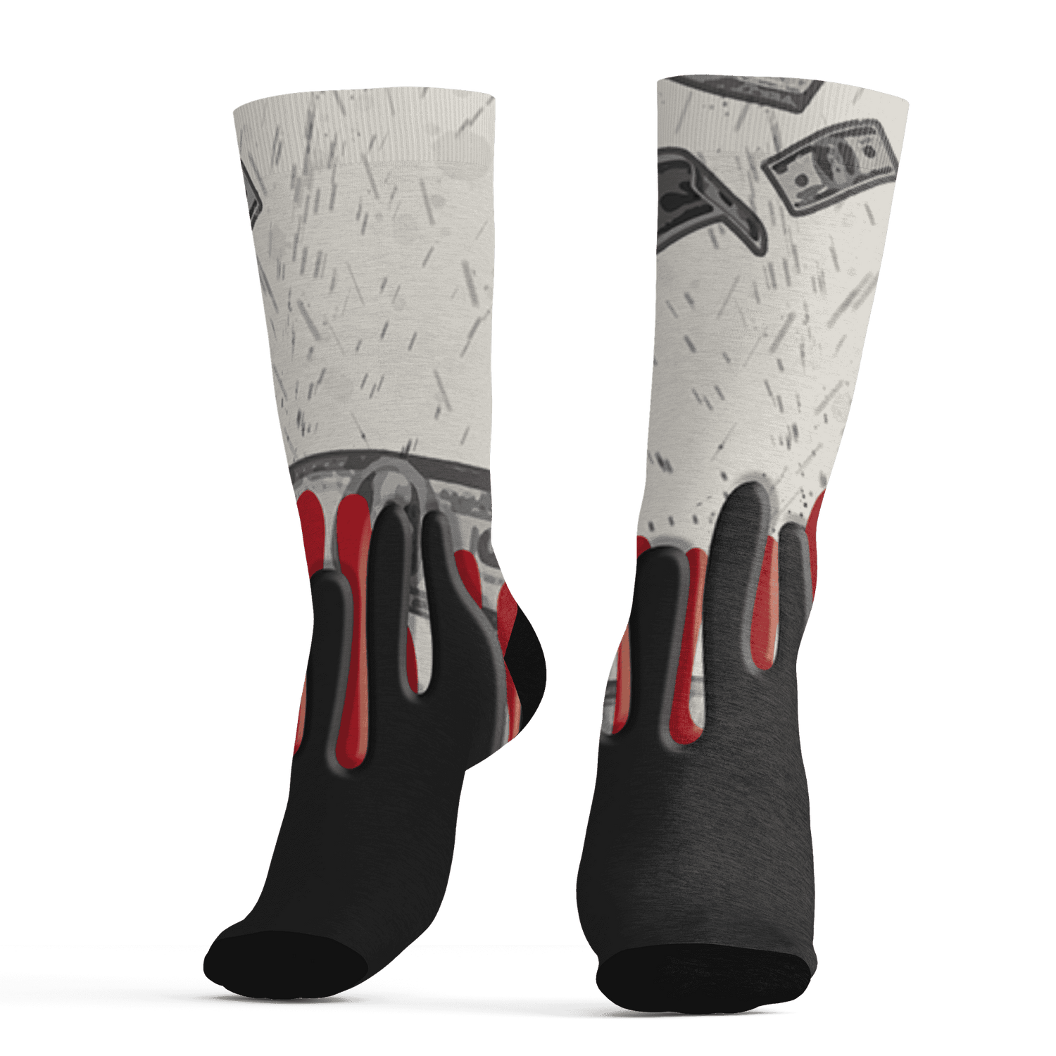 JD Jumman Jack Red Socks Match BER Dollar 3D All-Over Print - NastyJamz