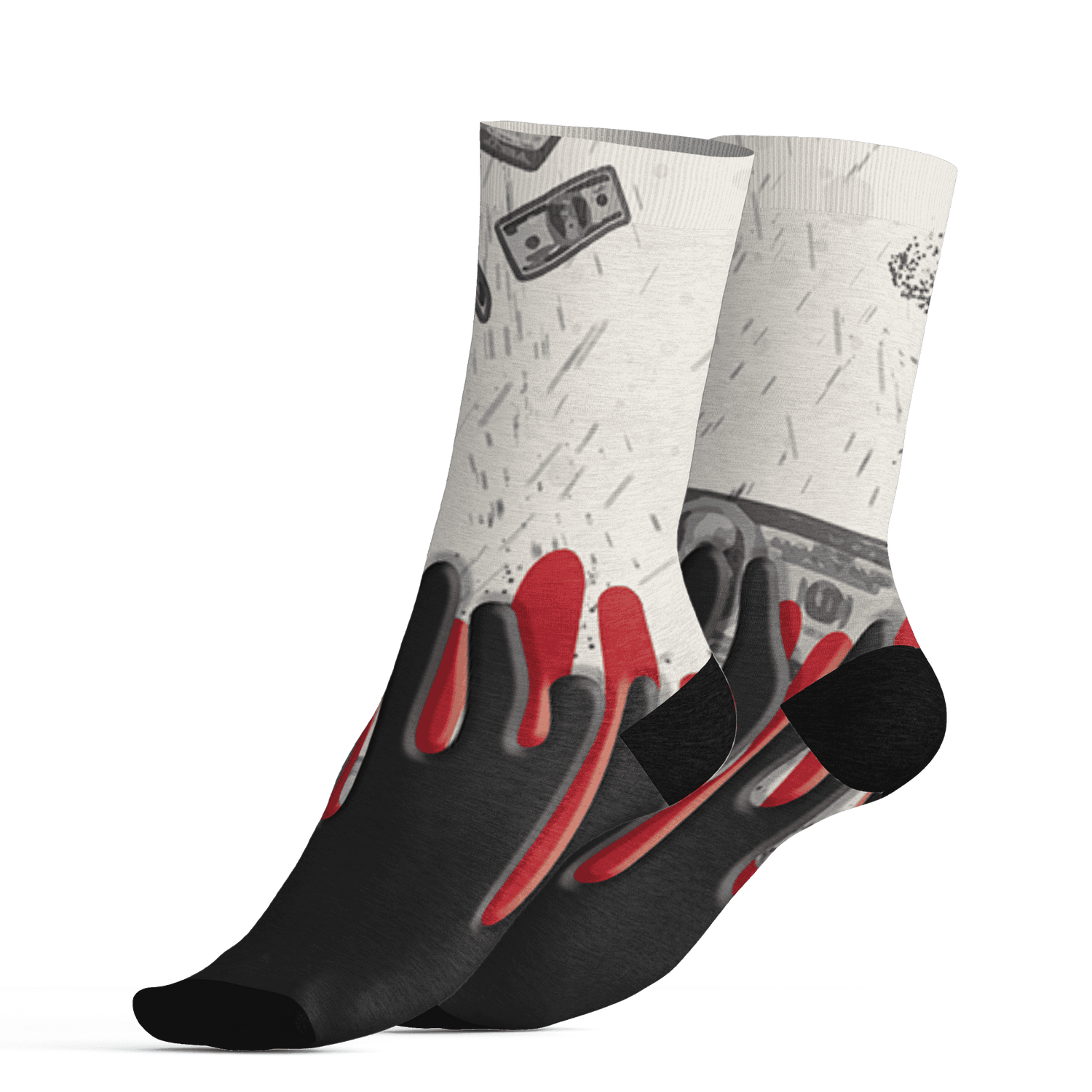 JD Jumman Jack Red Socks Match BER Dollar 3D All-Over Print - NastyJamz