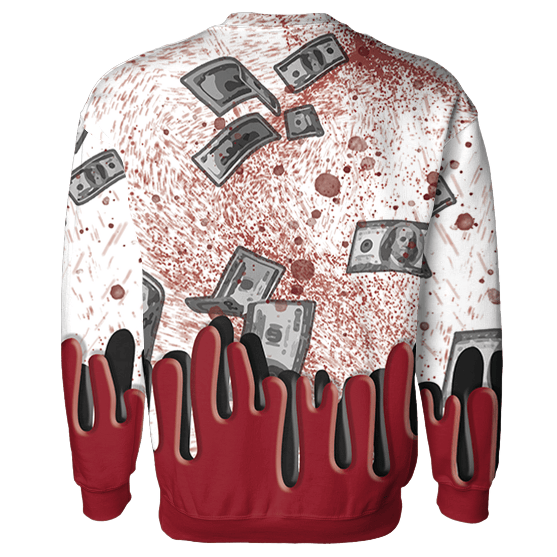 Cherry 12s Sweatshirt Match BER Dollar 3D All-Over Print - NastyJamz