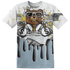 Blue Grey 13s T Shirt Match BER Dollar 3D All-Over Print - NastyJamz
