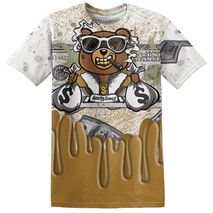 Wheat 13s T Shirt Match BER Dollar 3D All-Over Print - NastyJamz