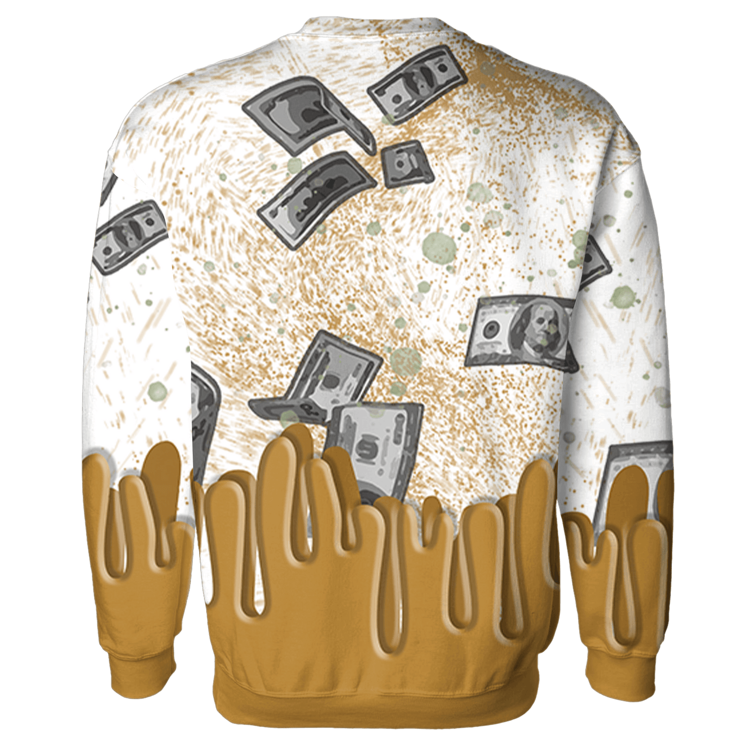 Wheat 13s Sweatshirt Match BER Dollar 3D All-Over Print - NastyJamz