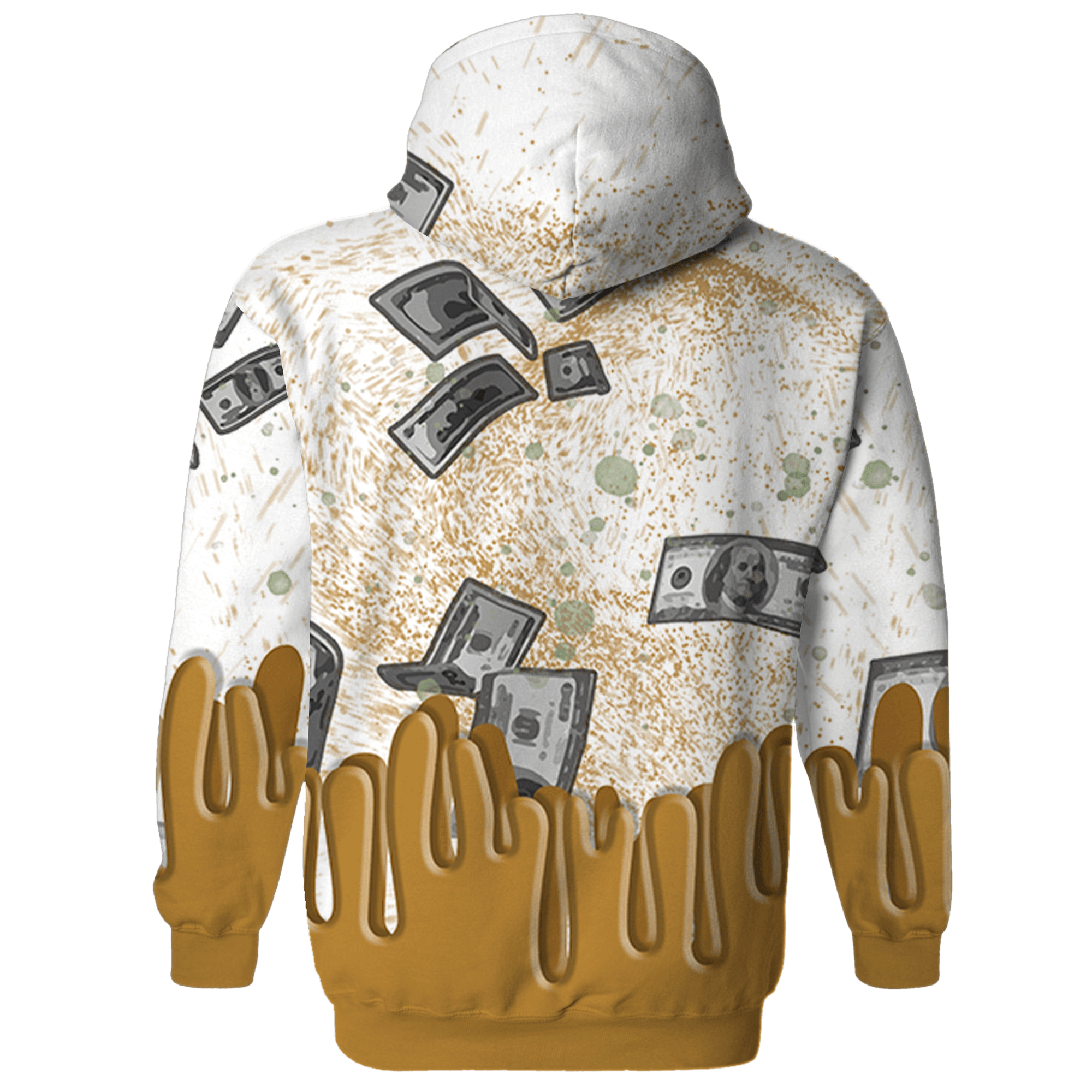 Wheat 13s Hoodie Match BER Dollar 3D All-Over Print - NastyJamz