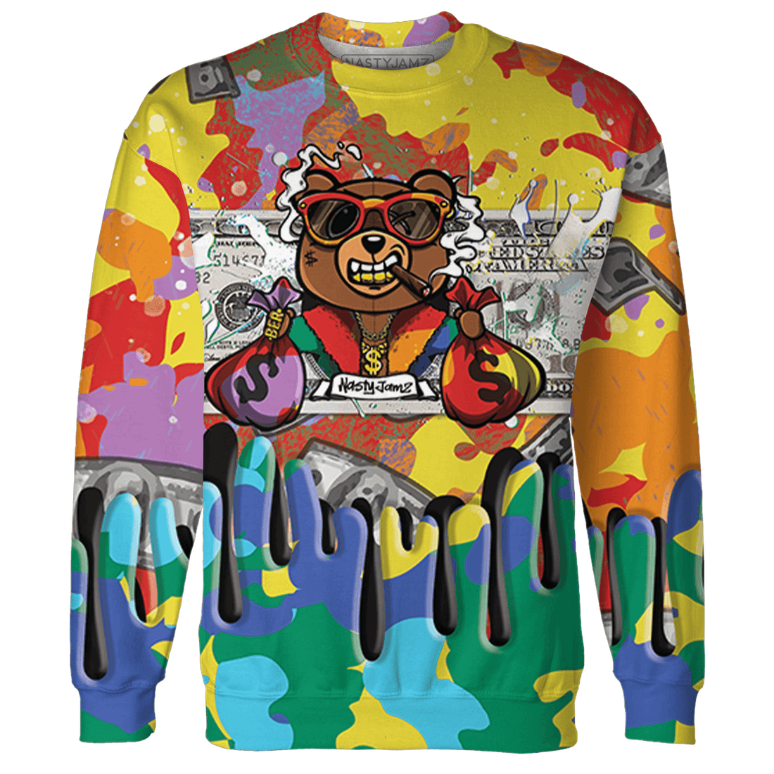 Mid GS Six Championships 1s Sweatshirt Match BER Dollar 3D All-Over Print - NastyJamz