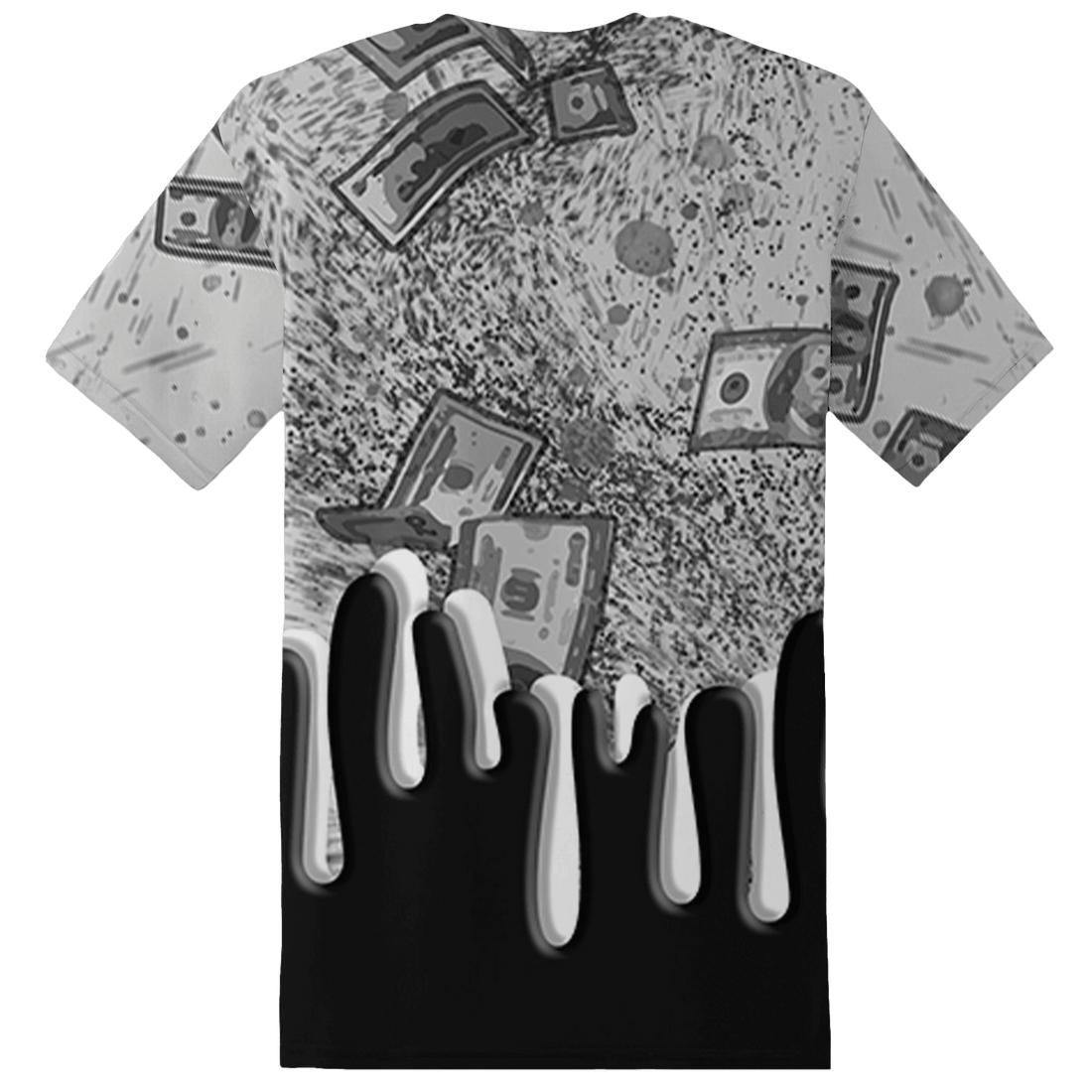 Retro High OG Black White 1s T Shirt Match BER Dollar 3D All-Over Print - NastyJamz