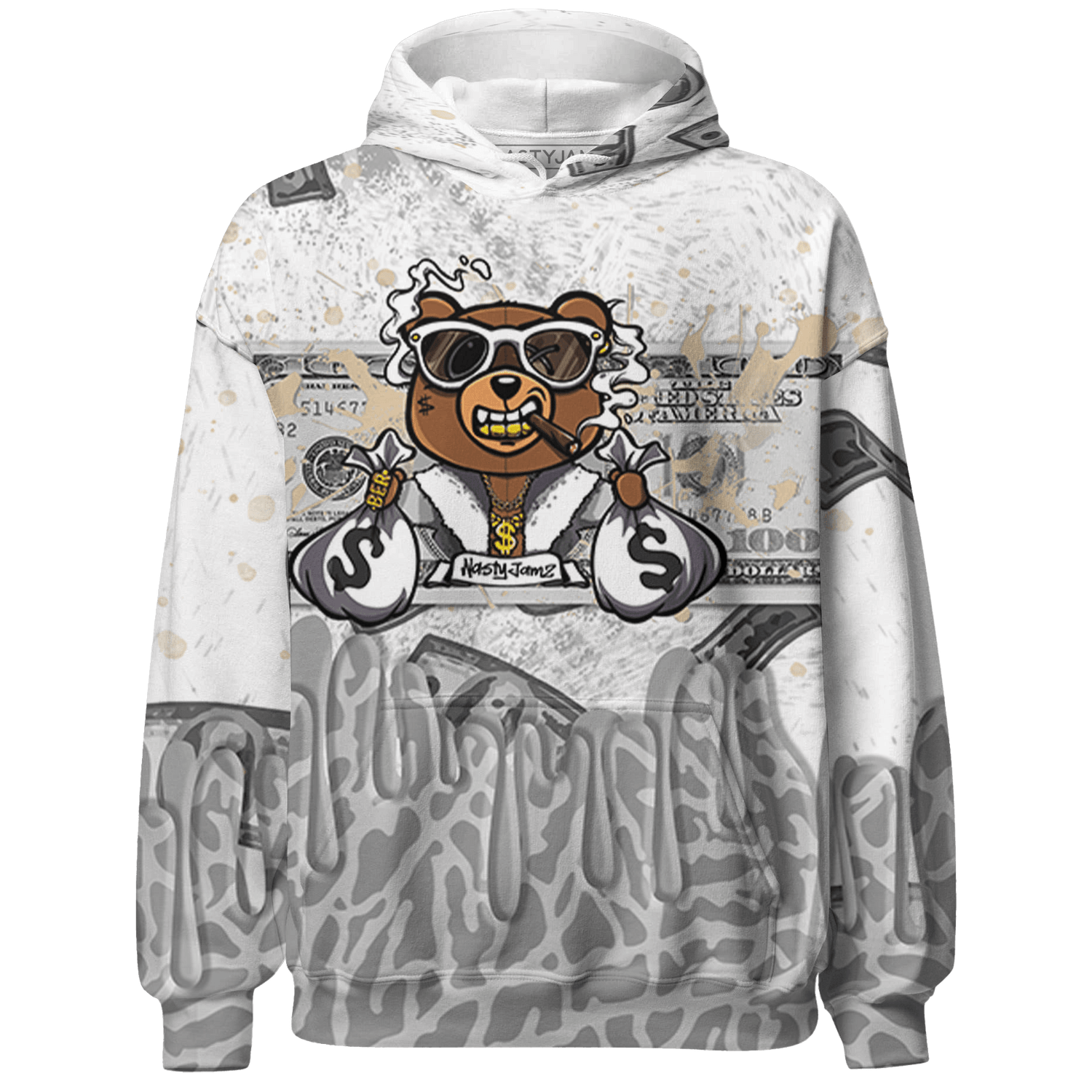 Craft Ivory 3s Hoodie Match BER Dollar 3D All-Over Print - NastyJamz