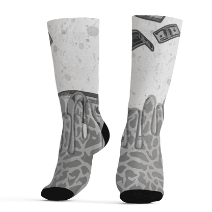 Craft Ivory 3s Socks Match BER Dollar 3D All-Over Print - NastyJamz