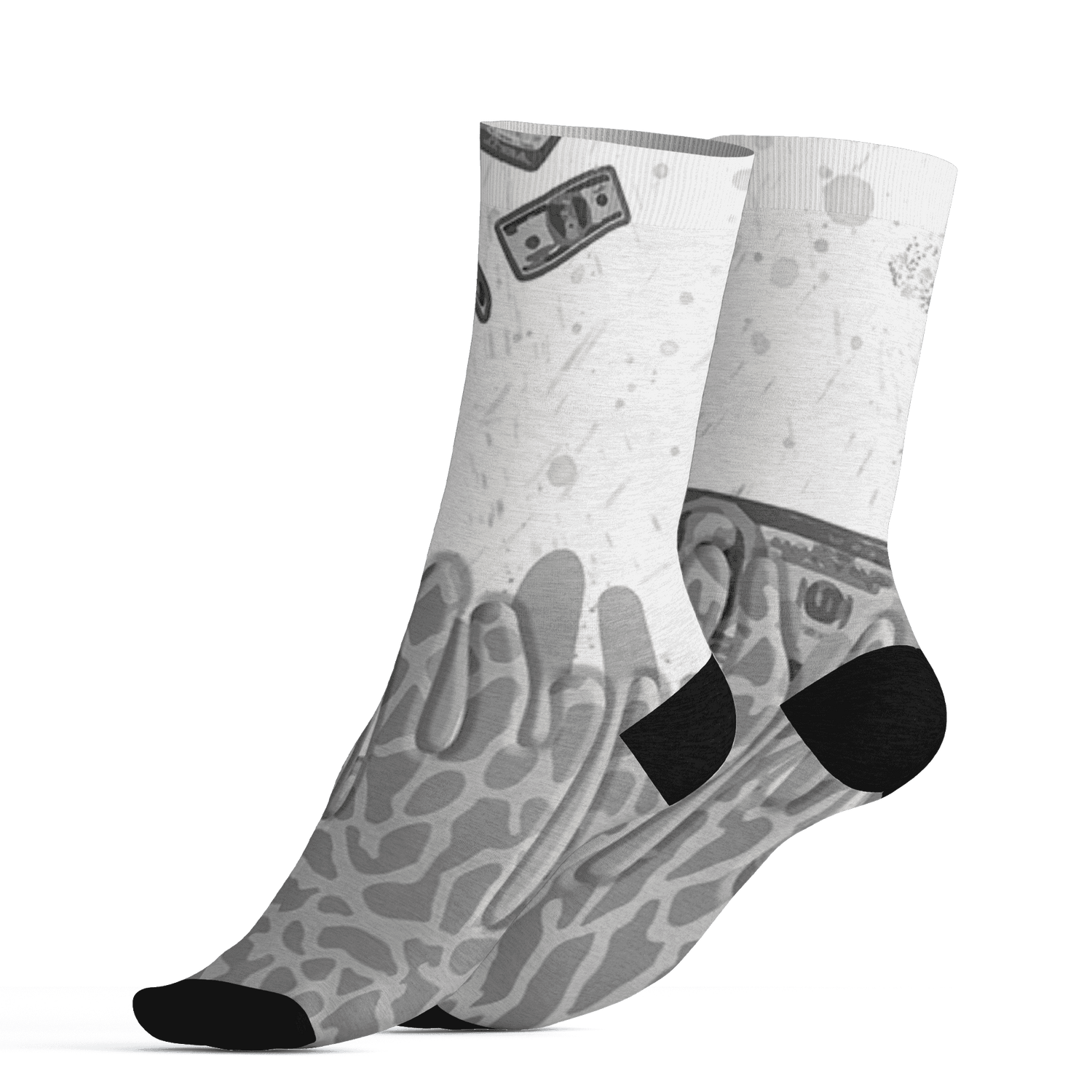 Craft Ivory 3s Socks Match BER Dollar 3D All-Over Print - NastyJamz