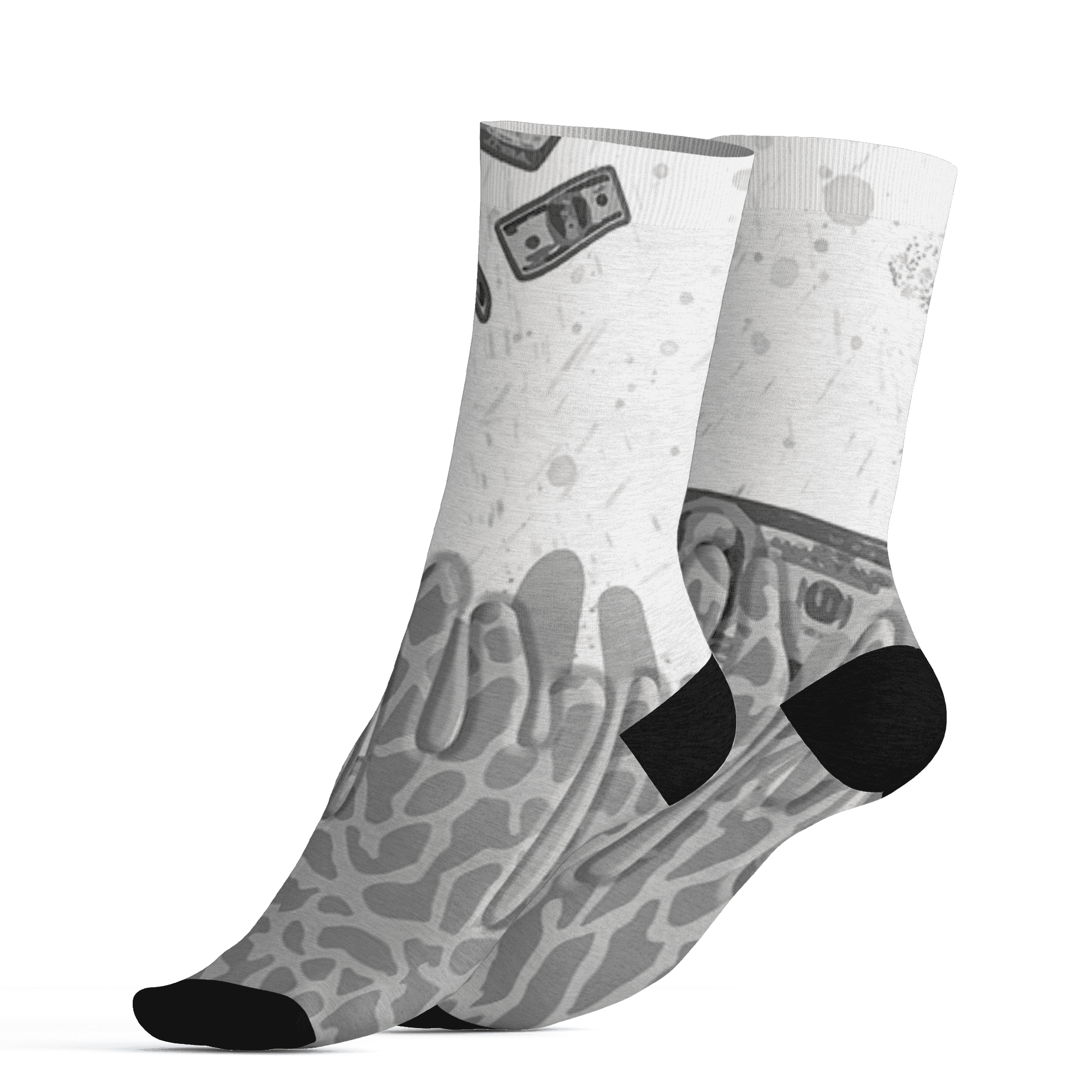 Craft Ivory 3s Socks Match BER Dollar 3D All-Over Print - NastyJamz