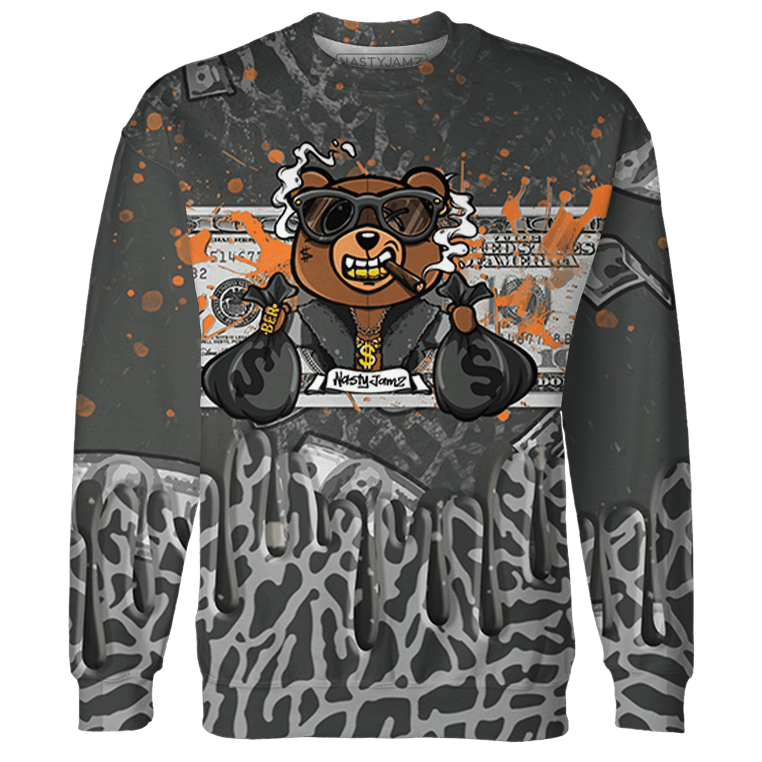Fear Pack 3s Sweatshirt Match BER Dollar 3D All-Over Print - NastyJamz