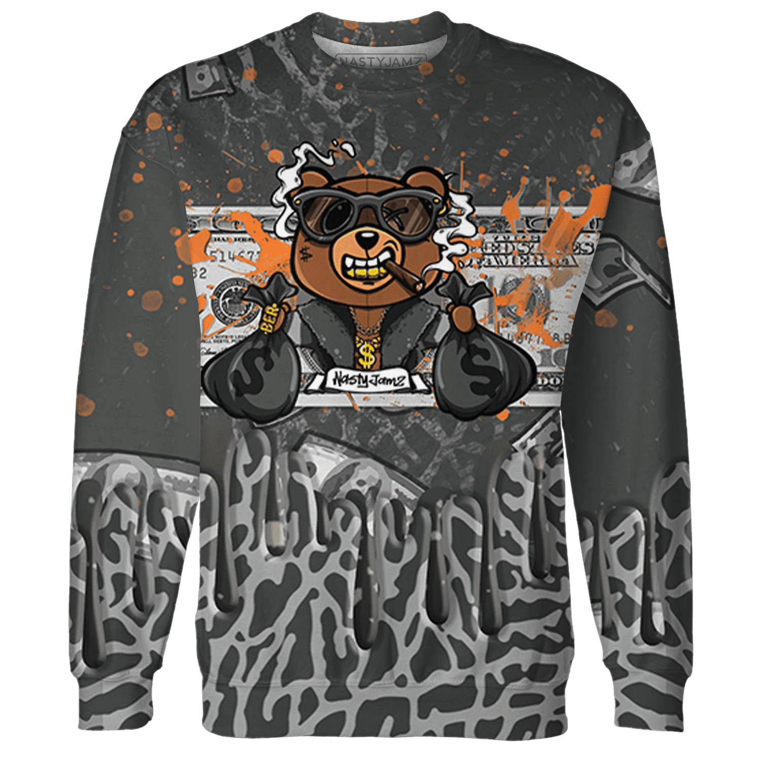 Fear Pack 3s Sweatshirt Match BER Dollar 3D All-Over Print - NastyJamz