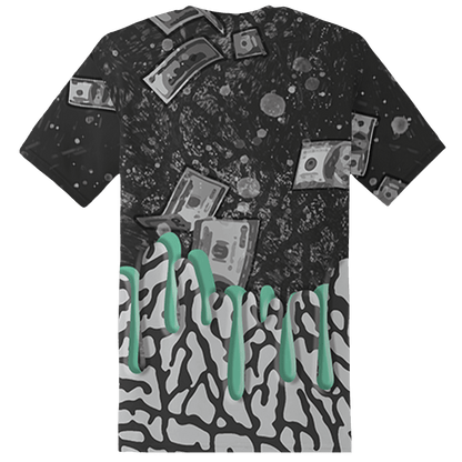 Green Glow 3s T Shirt Match BER Dollar 3D All-Over Print - NastyJamz
