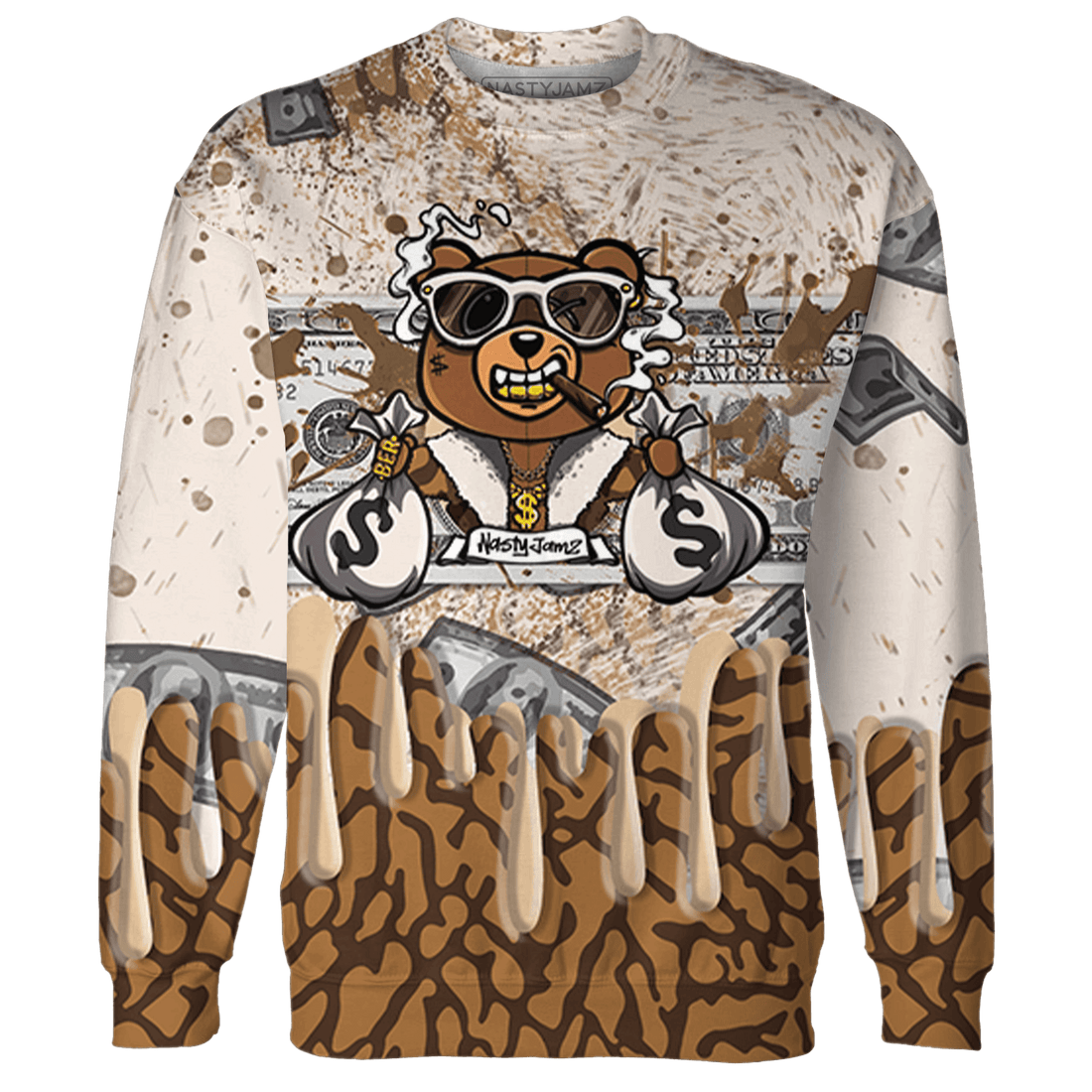 Palomino 3s Sweatshirt Match BER Dollar 3D All-Over Print - NastyJamz