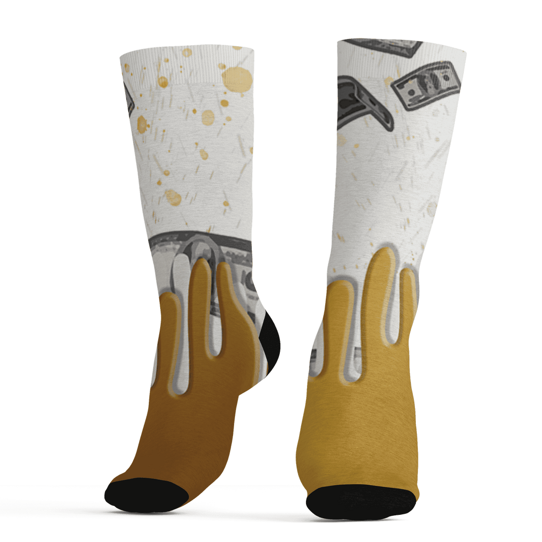 Sail 4s Socks Match BER Dollar 3D All-Over Print - NastyJamz