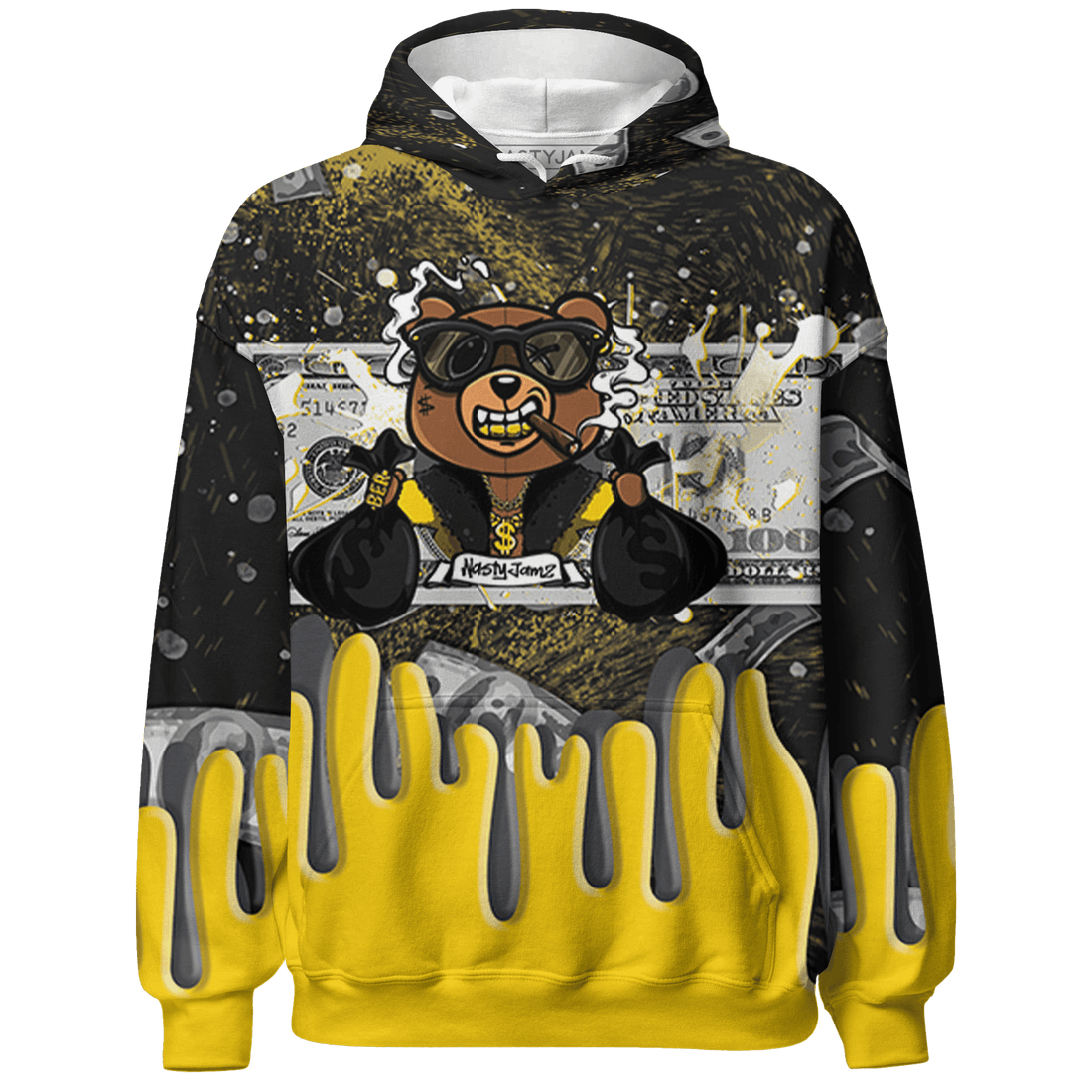 Thunder 4s Hoodie Match BER Dollar 3D All-Over Print - NastyJamz