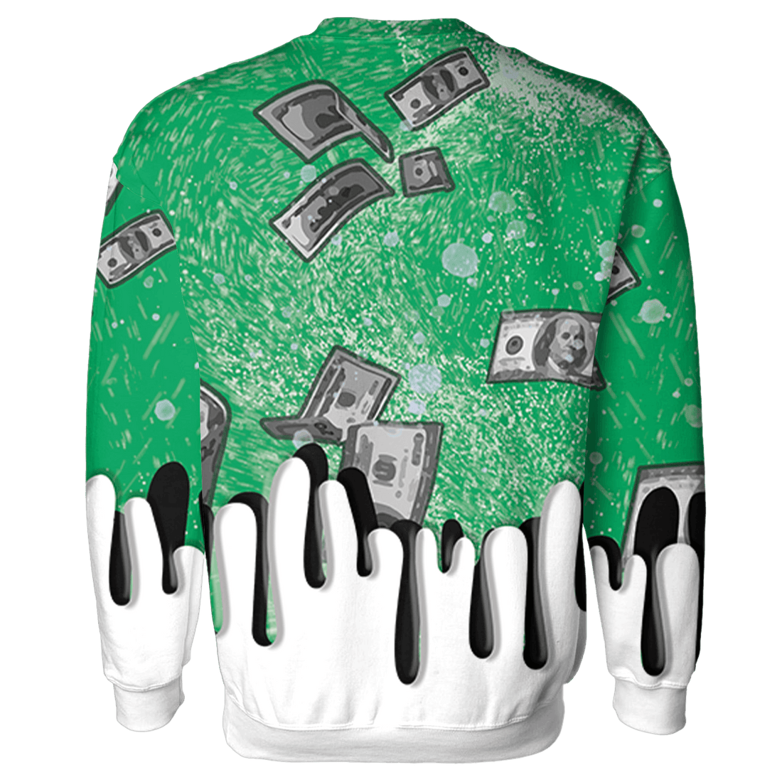 Lucky Green 5s Sweatshirt Match BER Dollar 3D All-Over Print - NastyJamz
