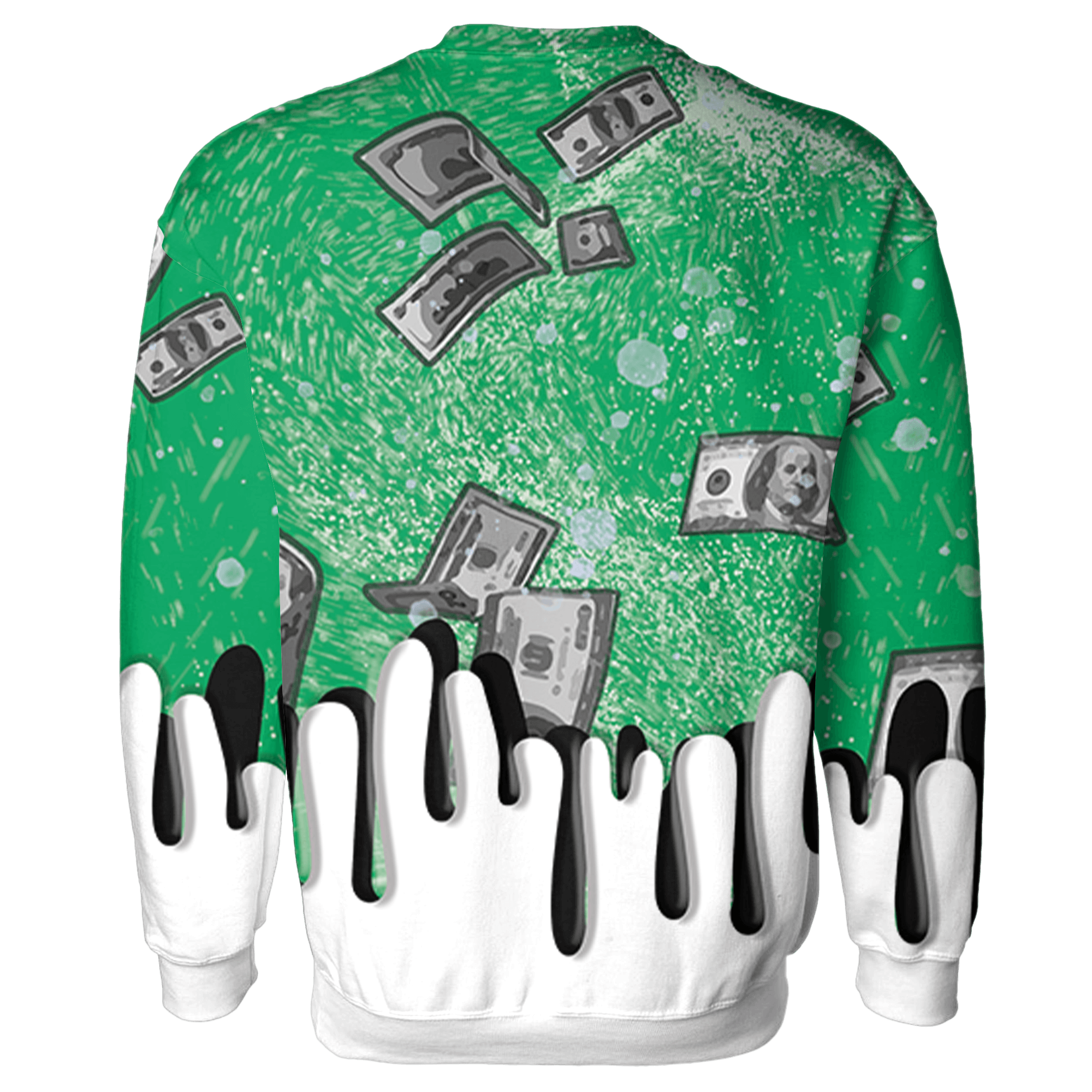 Lucky Green 5s Sweatshirt Match BER Dollar 3D All-Over Print - NastyJamz