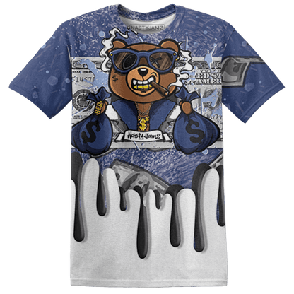 Midnight Navy 5s T Shirt Match BER Dollar 3D All-Over Print - NastyJamz
