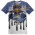 Midnight Navy 5s T Shirt Match BER Dollar 3D All-Over Print - NastyJamz