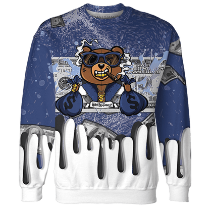 Midnight Navy 5s Sweatshirt Match BER Dollar 3D All-Over Print - NastyJamz