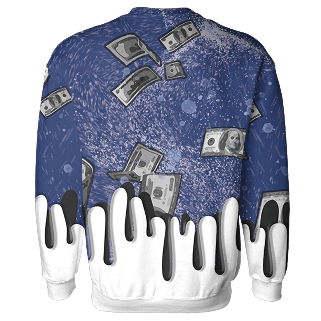 Midnight Navy 5s Sweatshirt Match BER Dollar 3D All-Over Print - NastyJamz