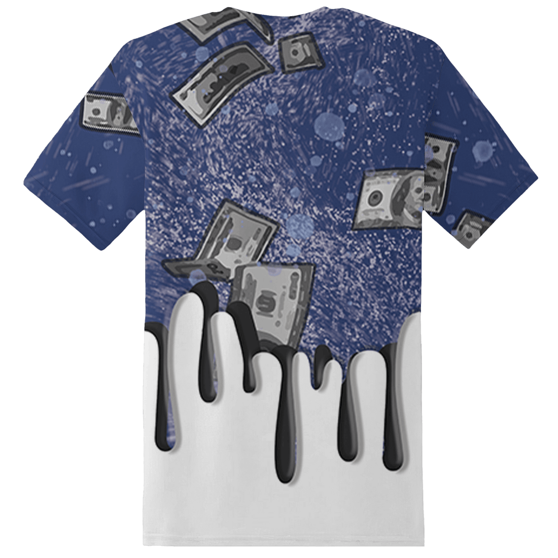 Midnight Navy 5s T Shirt Match BER Dollar 3D All-Over Print - NastyJamz