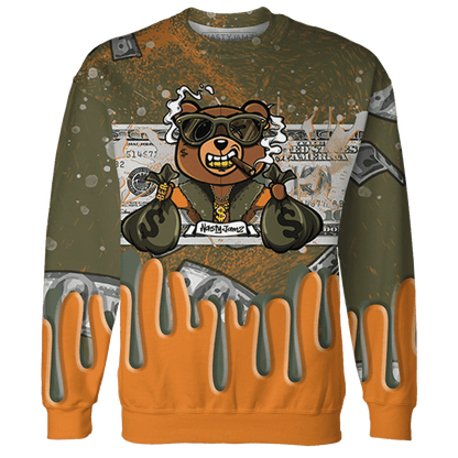 Olive 5s Sweatshirt Match BER Dollar 3D All-Over Print - NastyJamz