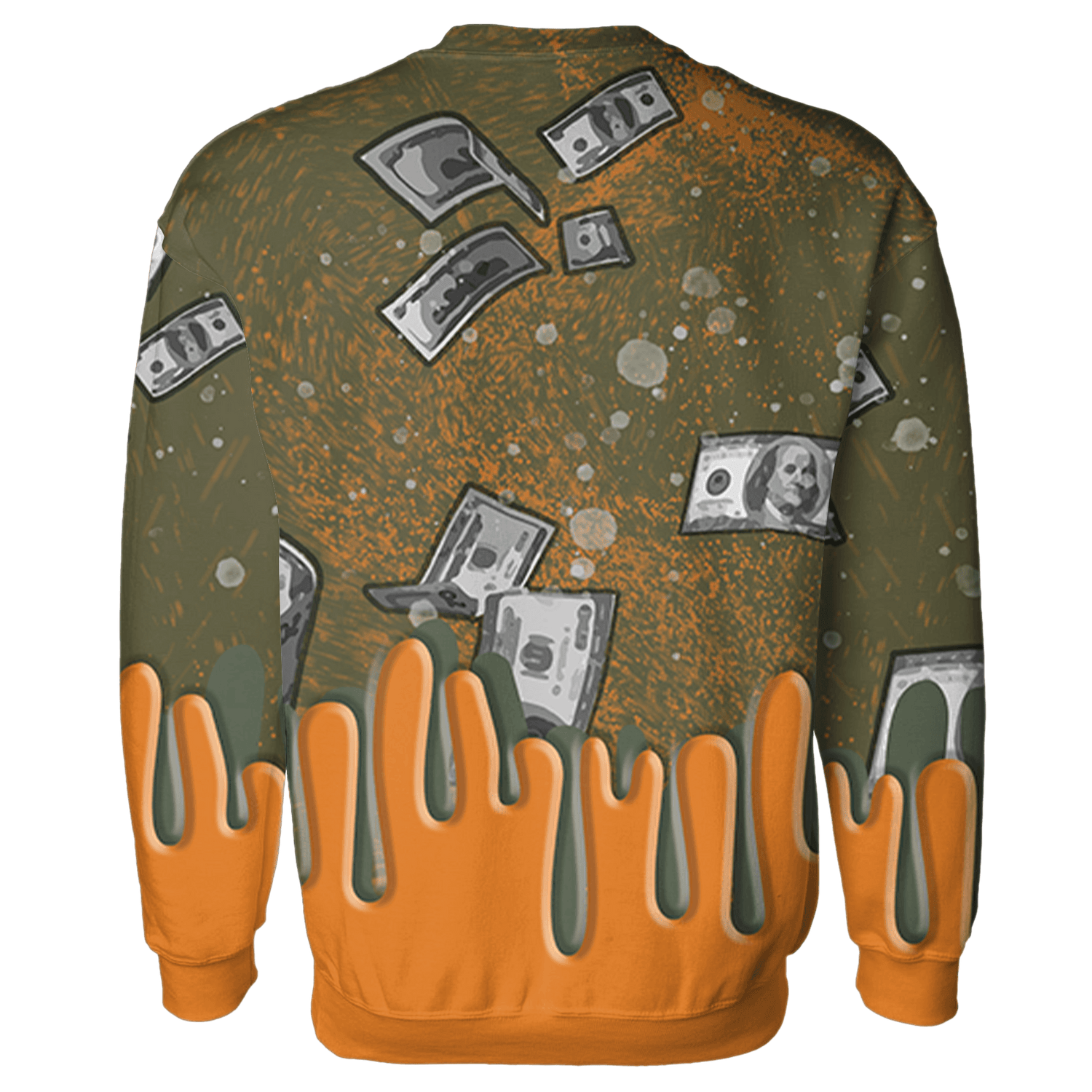 Olive 5s Sweatshirt Match BER Dollar 3D All-Over Print - NastyJamz