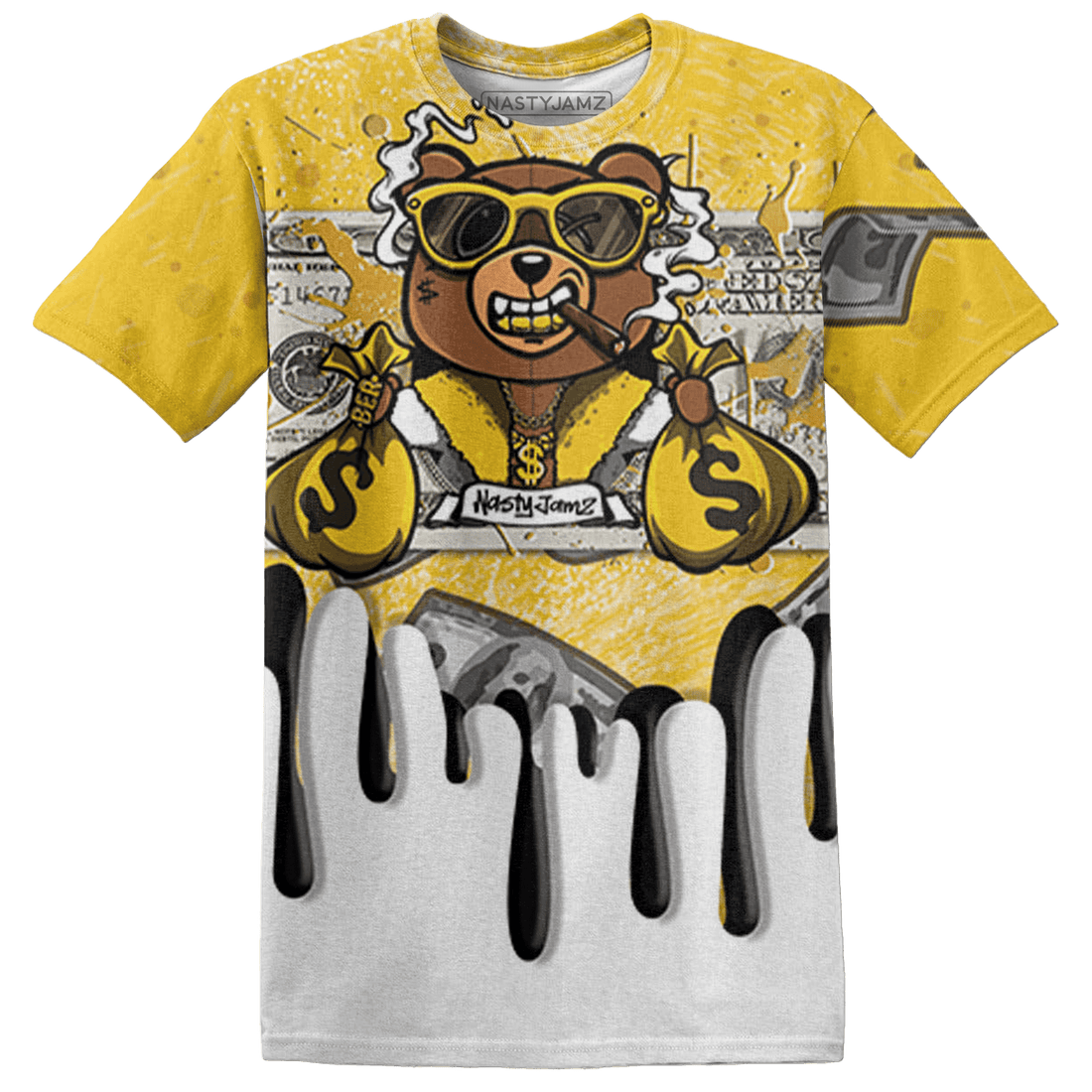 Yellow Ochre 6s T Shirt Match BER Dollar 3D All-Over Print - NastyJamz
