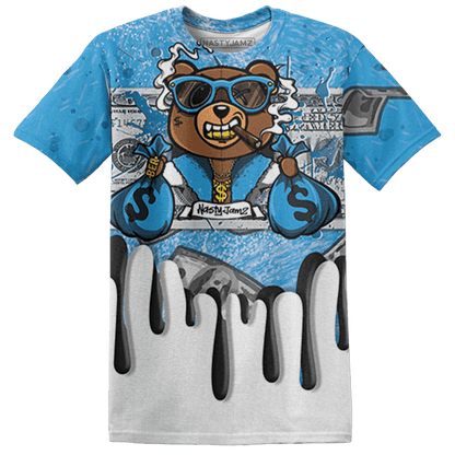 Powder Blue 9s T Shirt Match BER Dollar 3D All-Over Print - NastyJamz