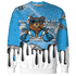 Powder Blue 9s Sweatshirt Match BER Dollar 3D All-Over Print - NastyJamz