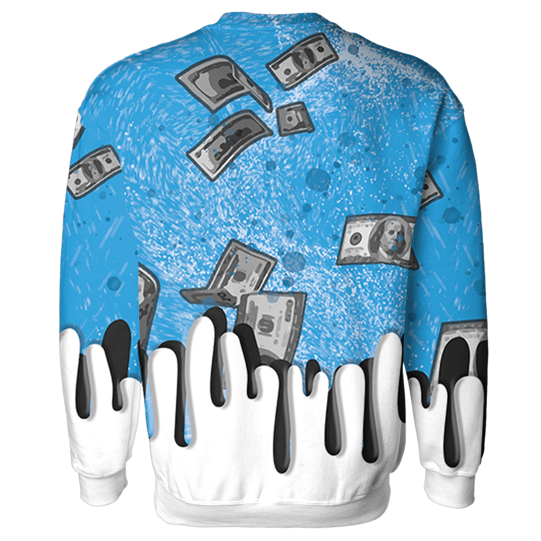 Powder Blue 9s Sweatshirt Match BER Dollar 3D All-Over Print - NastyJamz