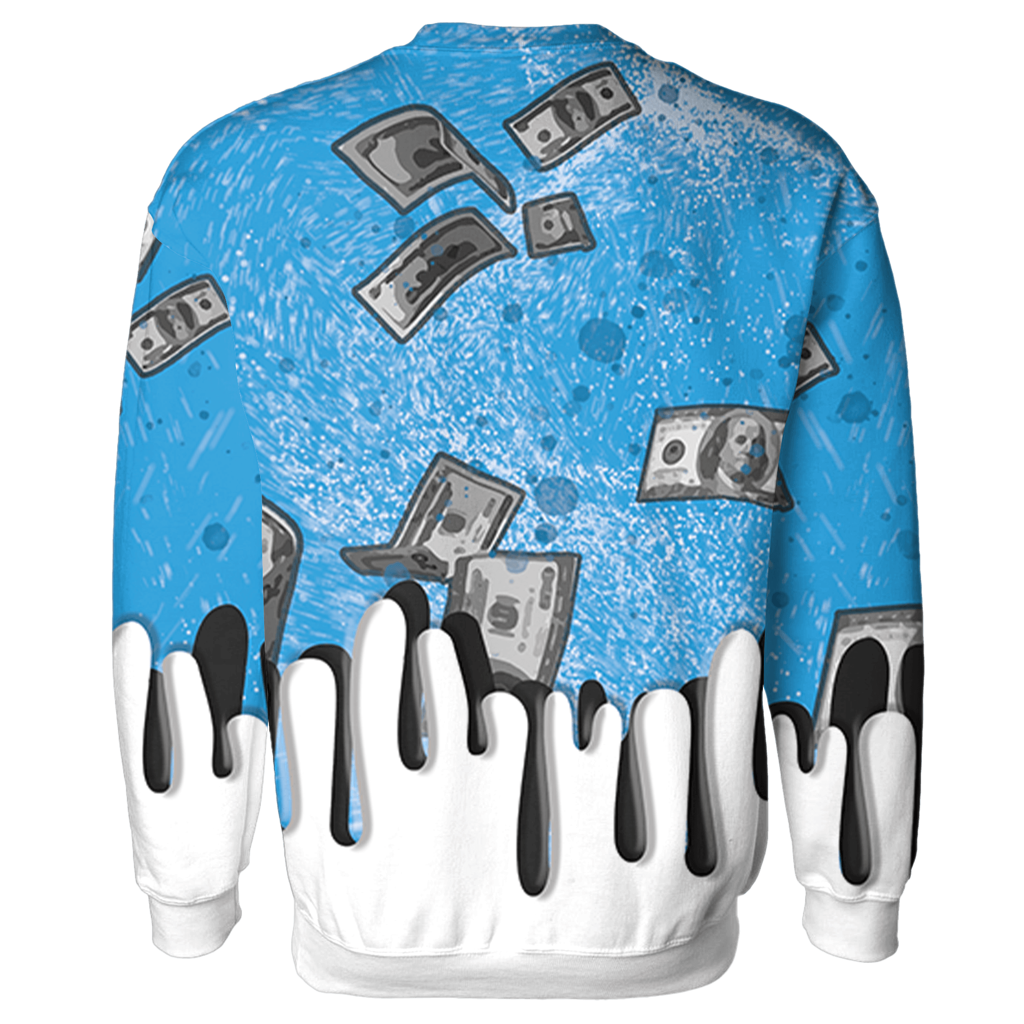 Powder Blue 9s Sweatshirt Match BER Dollar 3D All-Over Print - NastyJamz