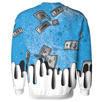 Powder Blue 9s Sweatshirt Match BER Dollar 3D All-Over Print - NastyJamz