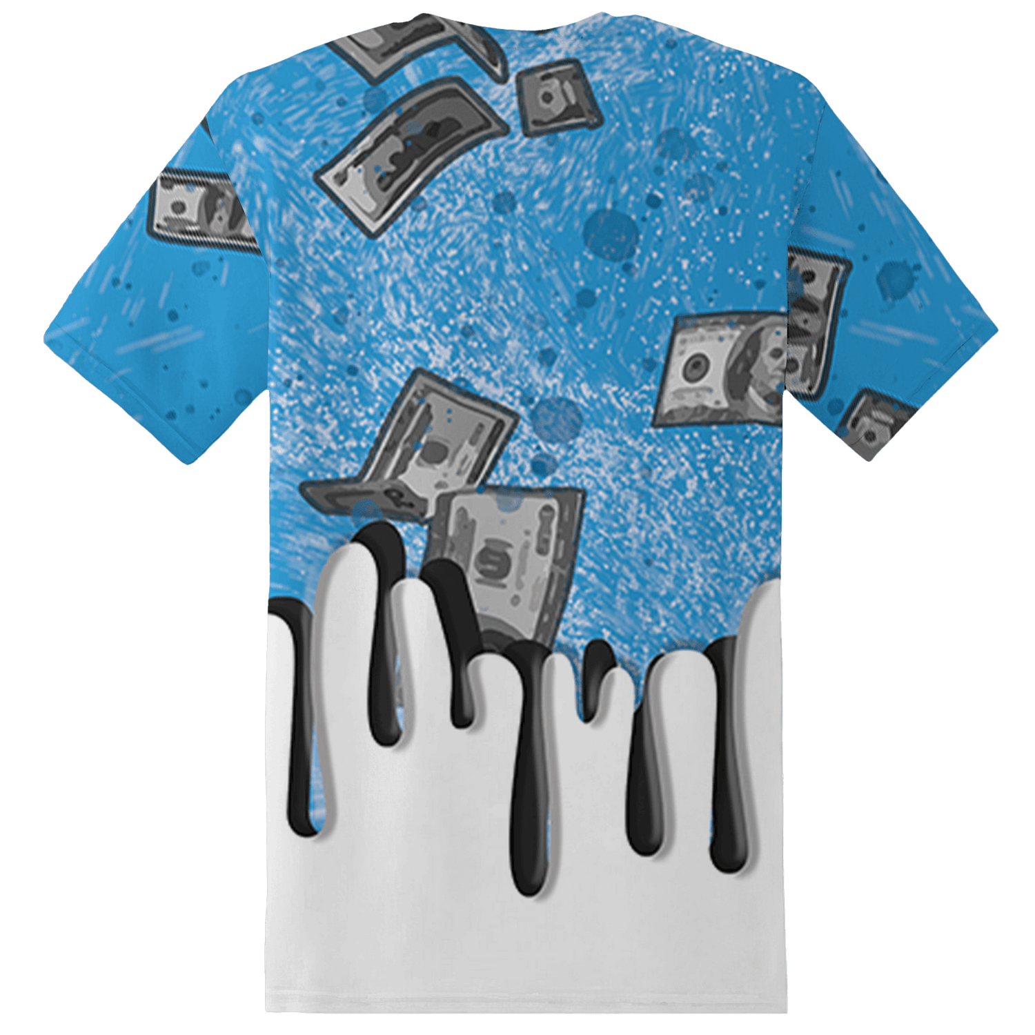 Powder Blue 9s T Shirt Match BER Dollar 3D All-Over Print - NastyJamz