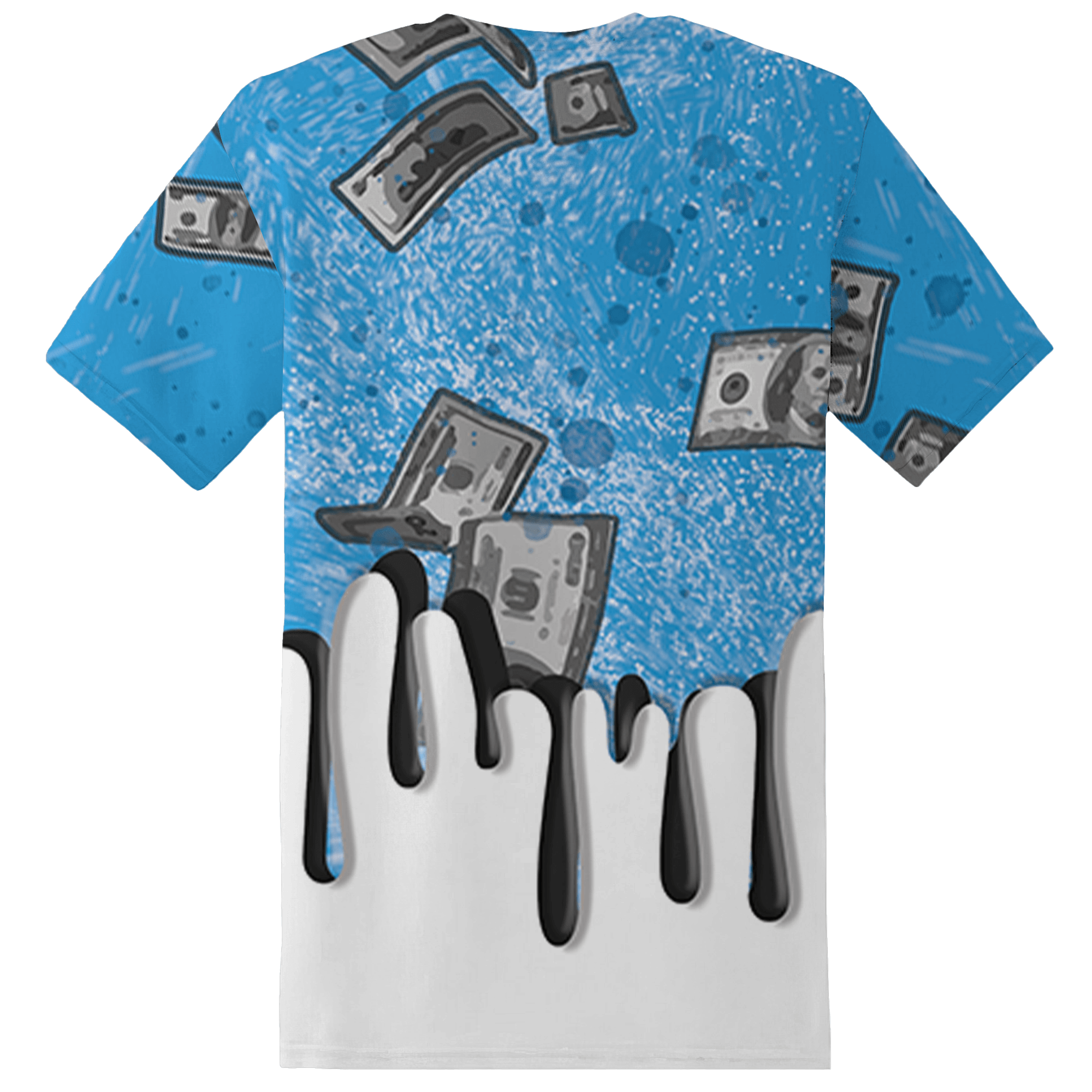 Powder Blue 9s T Shirt Match BER Dollar 3D All-Over Print - NastyJamz