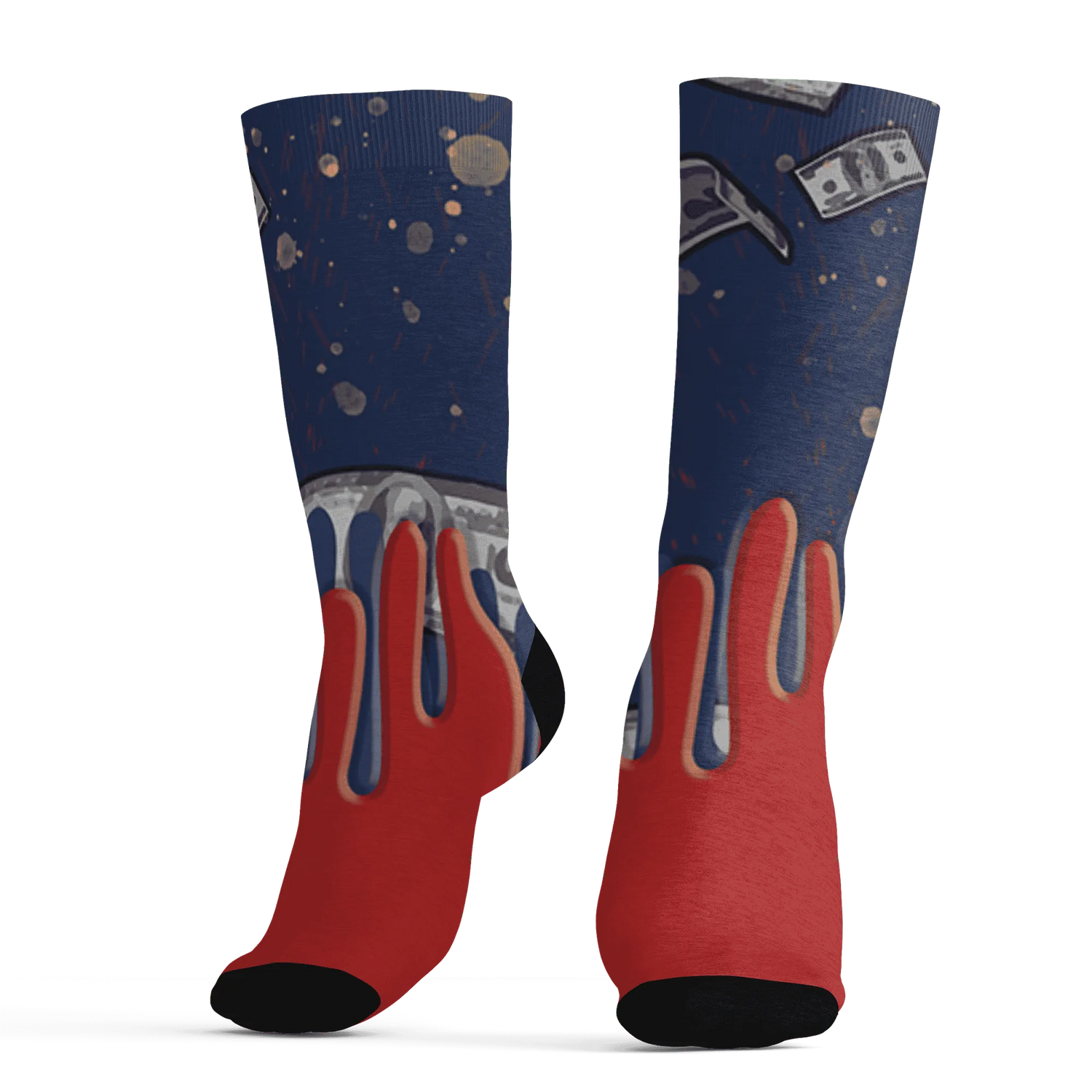 VaporMax-Air-Plus-Midnight-Navy-Gold-Black-Socks-Match-BER-Dollar-3D